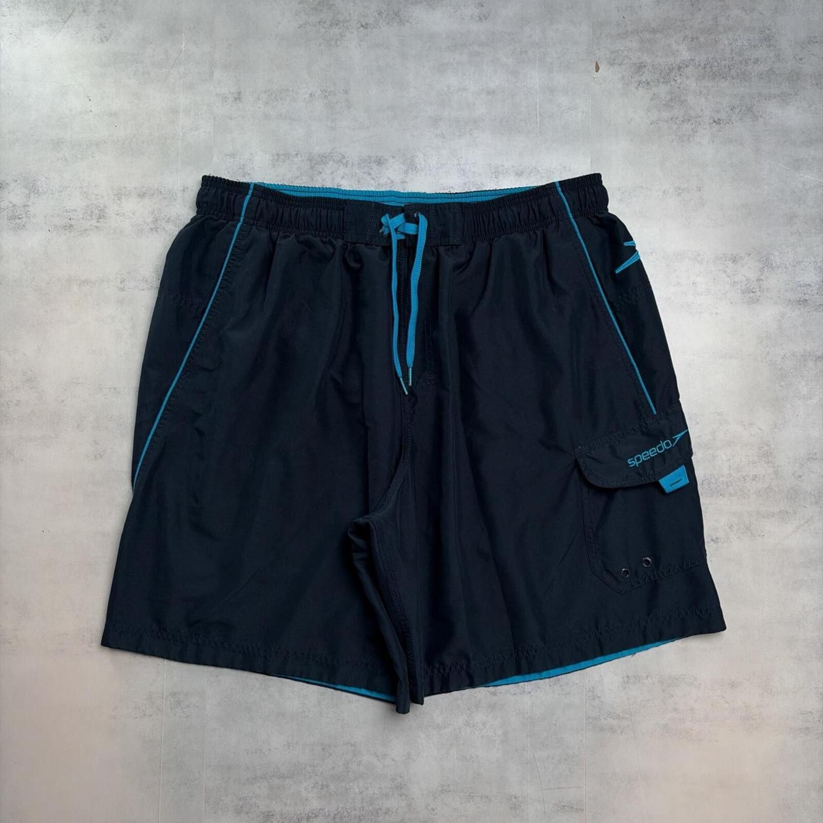 Speedo Vintage Navy Speedo Grunge Baggy Surf Board Shorts Size US 36 / EU 52 - 1 Thumbnail
