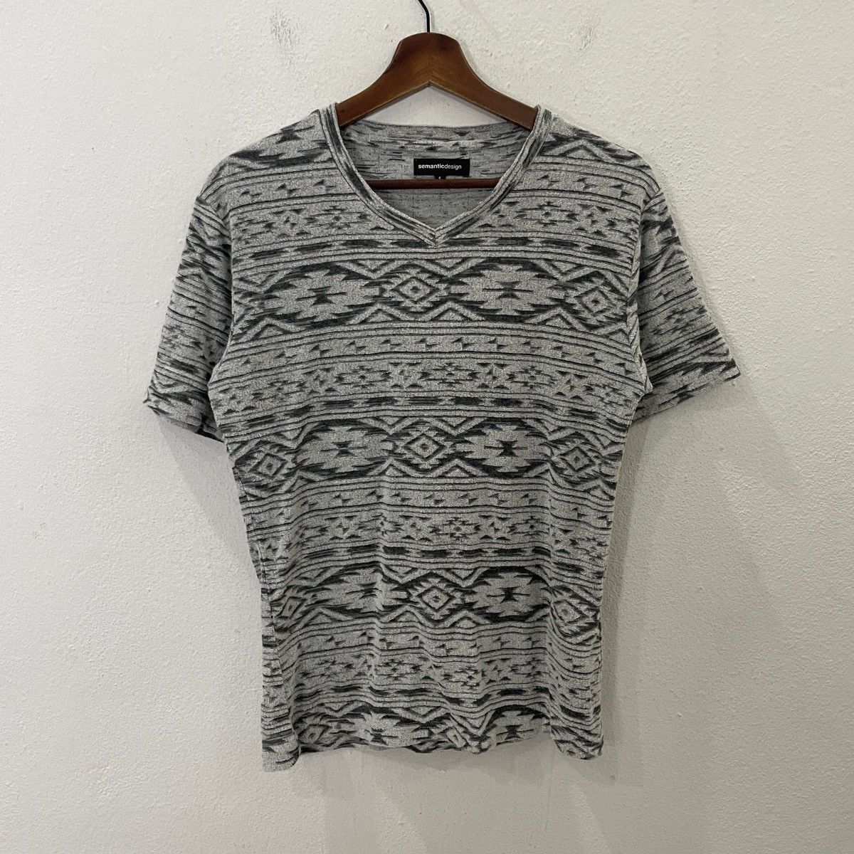 image of Semantic Design Vintage Sematic Design Aztex Navajo Tee in White, Men's (Size XS)