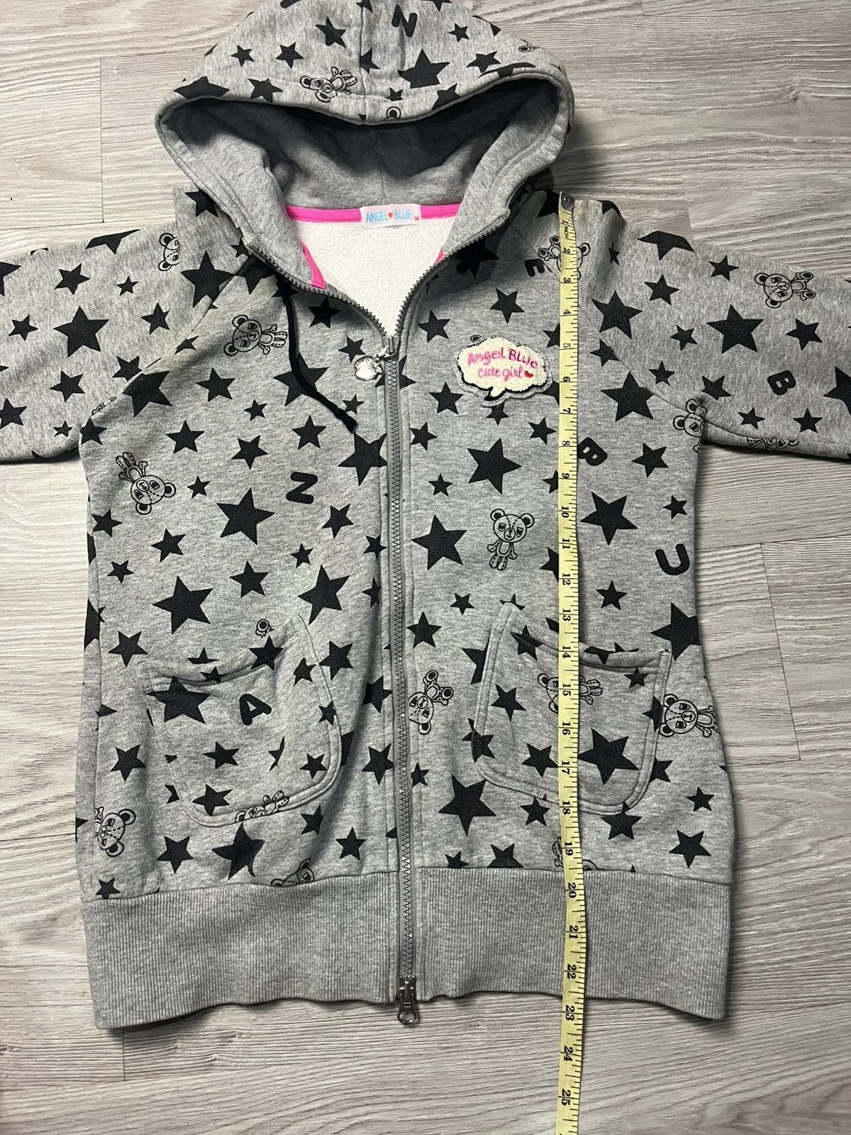 Angel Blue 2000s Angel Blue All Over Printed Y2k Hoodie Size M / US 6-8 / IT 42-44 - 6 Thumbnail