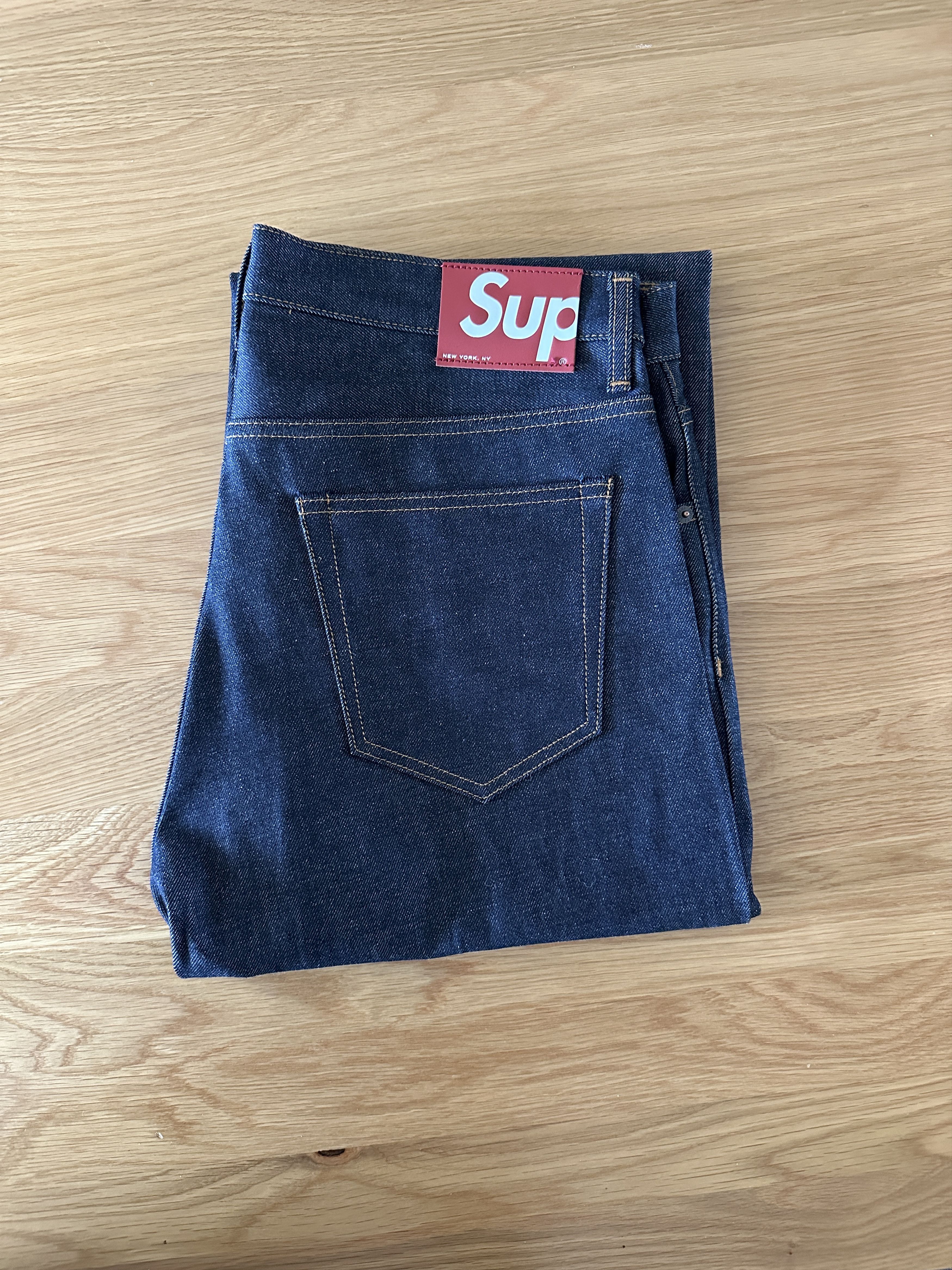Supreme Supreme rigid baggy selvedge denim | Grailed