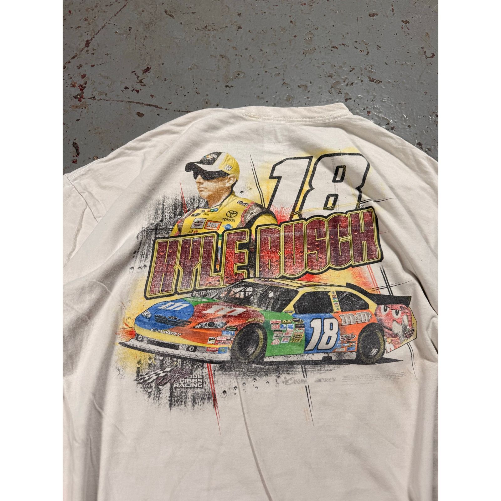 NASCAR Vintage Kyle Busch NASCAR Tee Size US XL / EU 56 / 4 - 5 Thumbnail