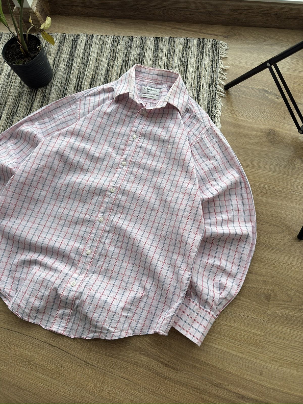 Other Yves Saint Laurent YSL vintage Pink rare button up shirt Size US M / EU 48-50 / 2 - 2 Thumbnail