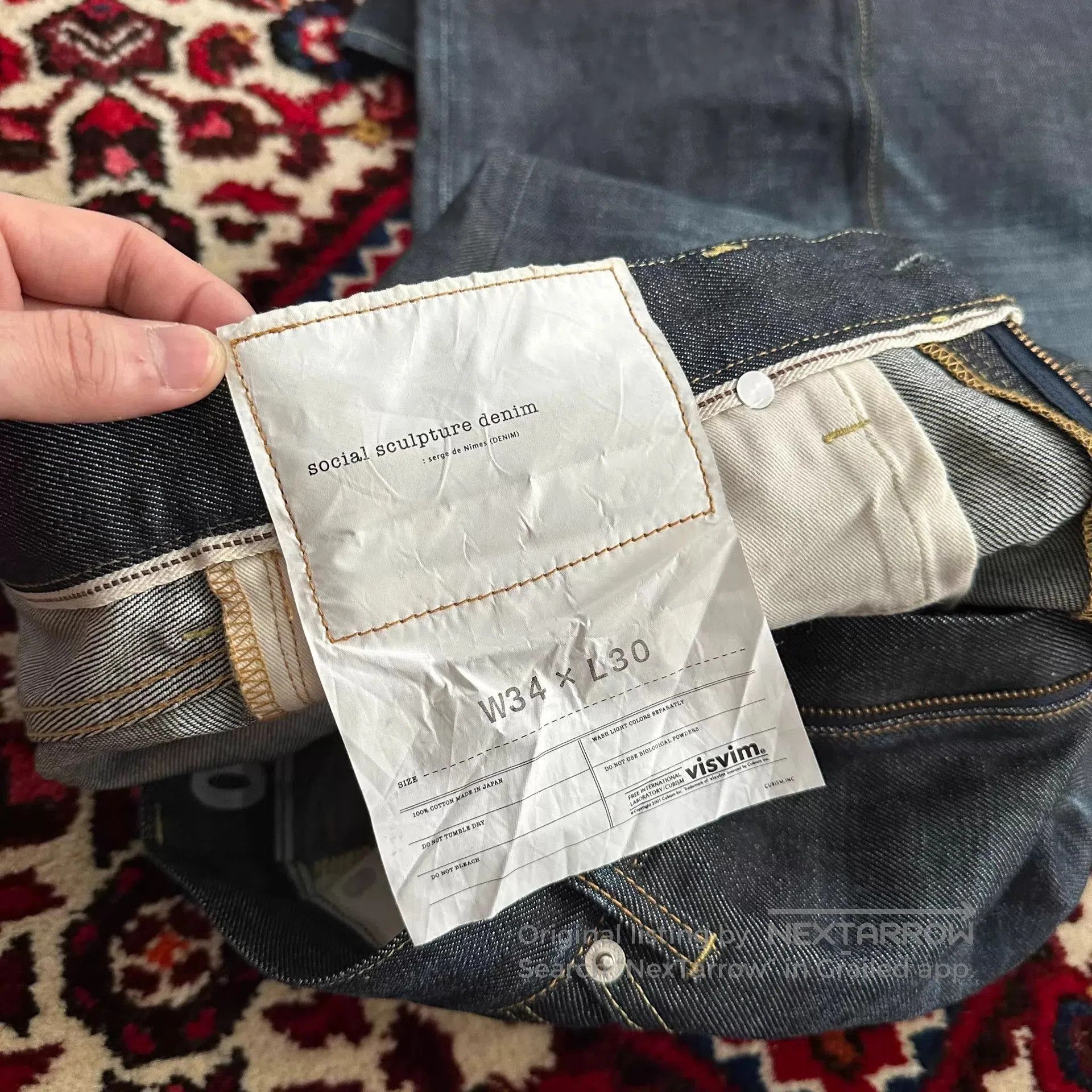 Visvim Blue Denim Jeans Size 34. Size US 34 / EU 50 - 8 Thumbnail