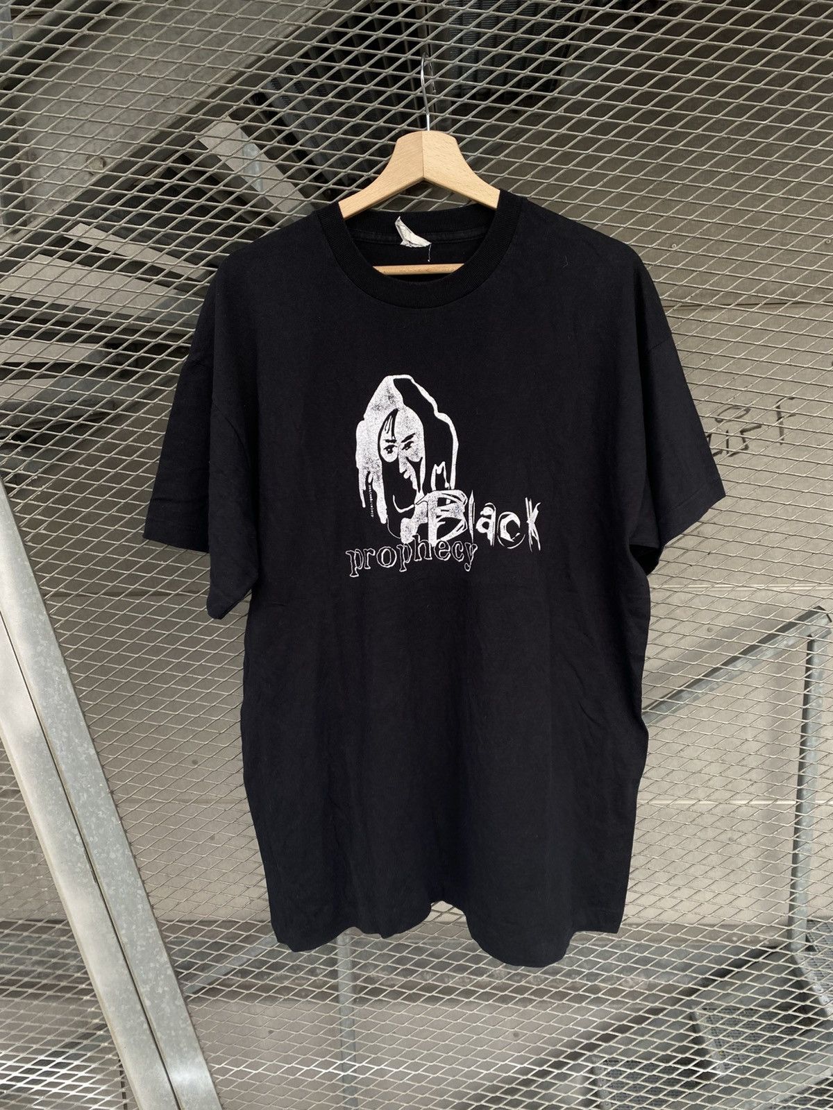 Vintage 90s Rare Austrian Trash Metal Black Prophecy T-Shirt