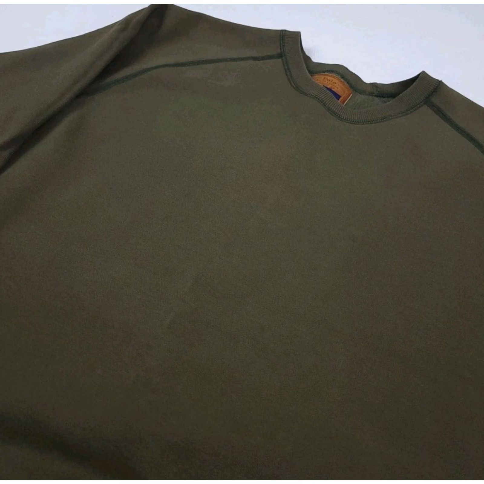 Polo Ralph Lauren VINTAGE Polo Ralph Lauren Sportsman Leather Elbow Sweatshirt Outdoor Greensmen Men S Crew Neck Pullover Patch Leather Leather Elbow Raglan 90s Size US S / EU 44-46 / 1 - 4 Thumbnail