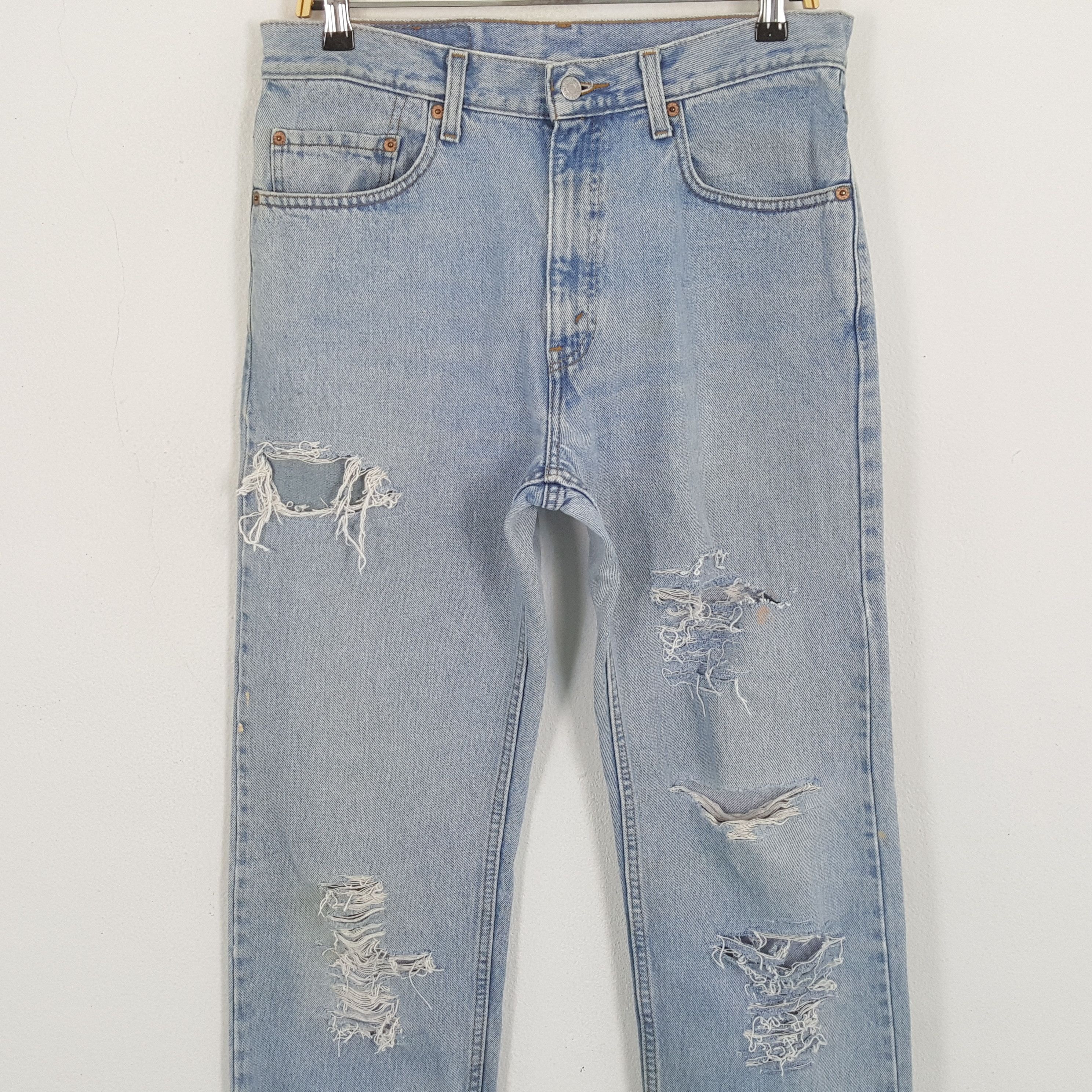 Levi's × Levi's Vintage Clothing × Vintage Vintage LEVI'S Kurt Cobain Style Distressed Jean Size US 32 / EU 48 - 2 Thumbnail