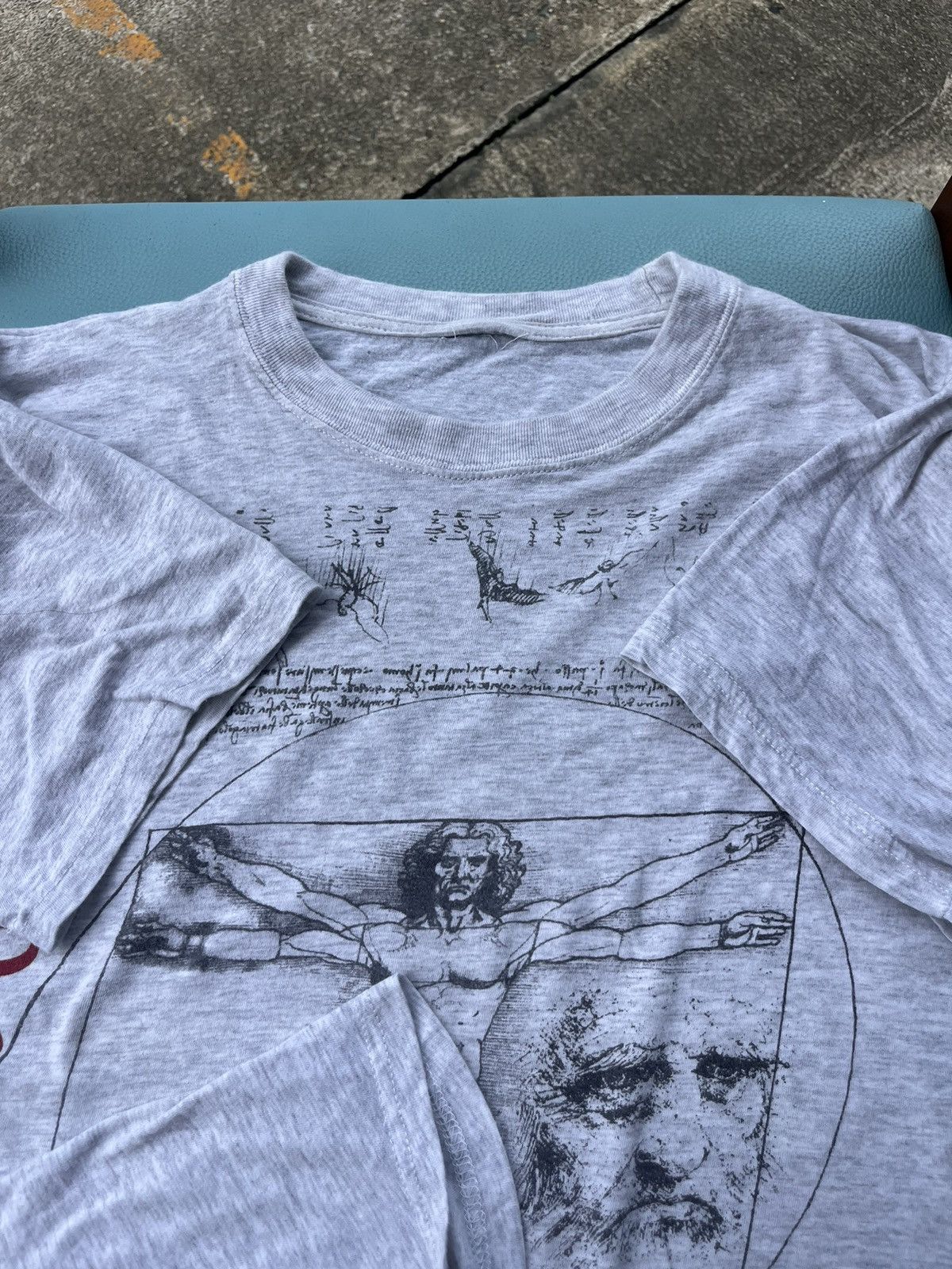Vintage Vintage Leonardo Da Vinci FIRENZE 90’s Art T-shirt Size US L / EU 52-54 / 3 - 6 Thumbnail