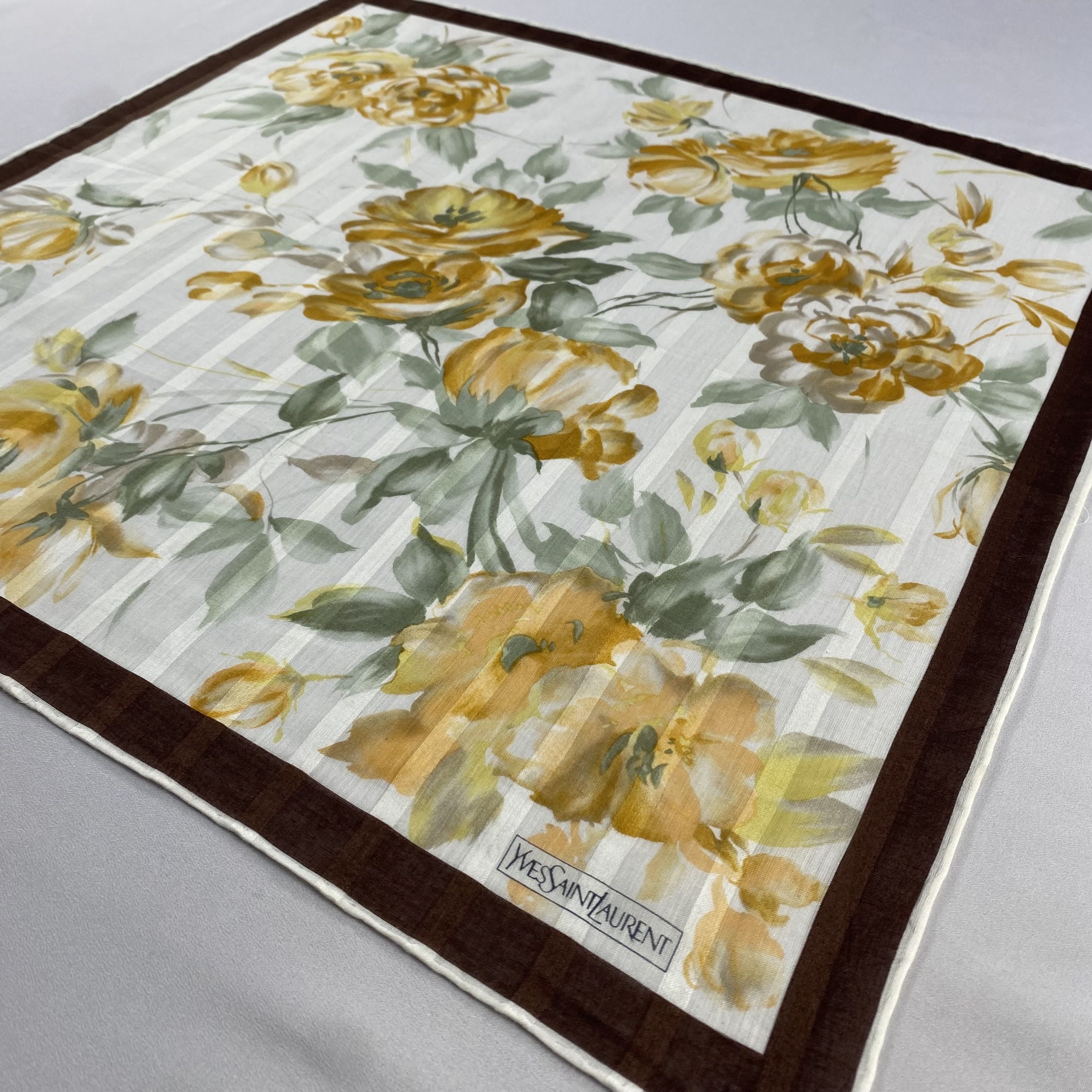 Vintage Yves Saint Laurent Handkerchief / Neckerchief-P1028 Size ONE SIZE - 2 Thumbnail