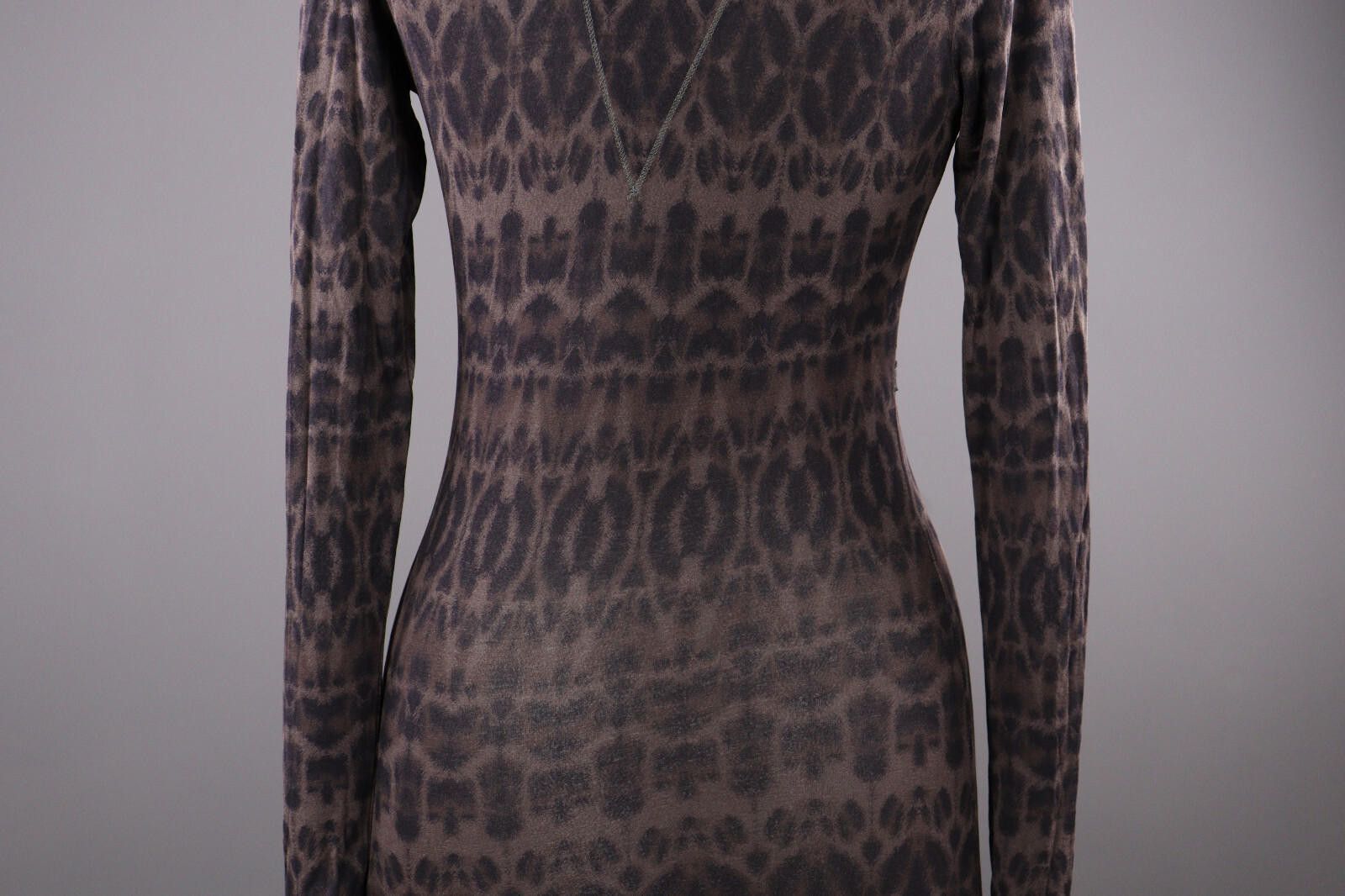 Designer Ladies Marc Cain Leopard Print Night T-Shirt Dress Size 1 Size M / US 6-8 / IT 42-44 - 7 Thumbnail