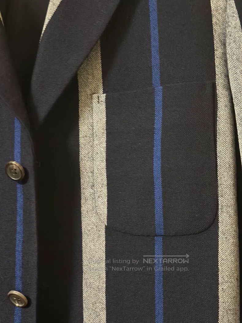 Y's for Men Y's For Men Vertical Wool Blazer jacket Size US L / EU 52-54 / 3 - 4 Thumbnail