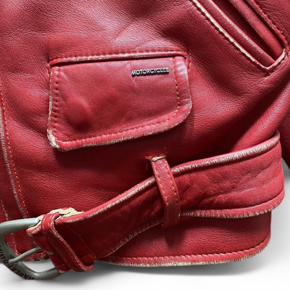 Harley Davidson VINTAGE Late 1980s To Early 1990s Harley Davidson Leather Size US M / EU 48-50 / 2 - 6 Thumbnail
