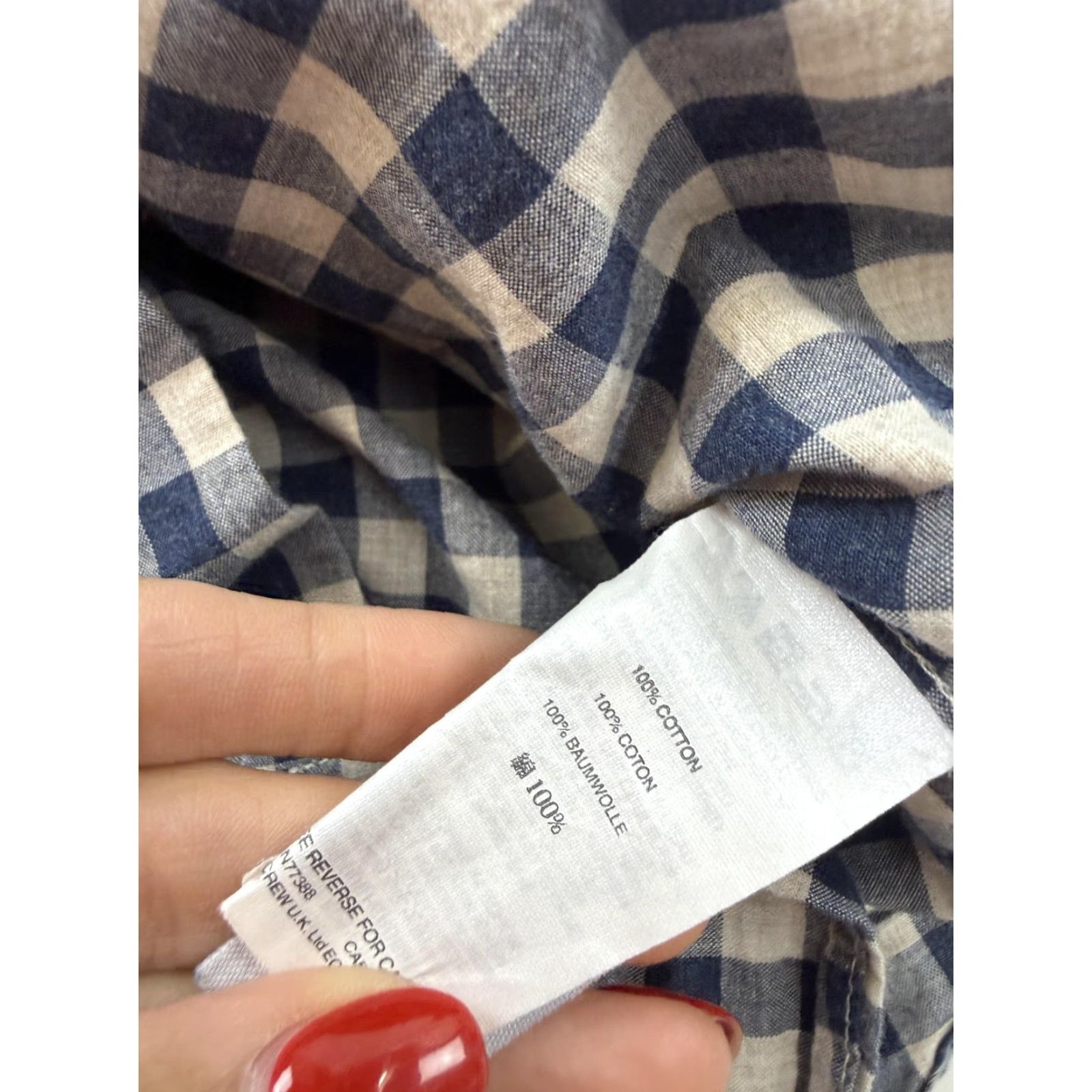 J.Crew J.Crew Shirt Mens Medium Blue Check Plaid Slim Fit Button Down Casual Size US M / EU 48-50 / 2 - 5 Thumbnail