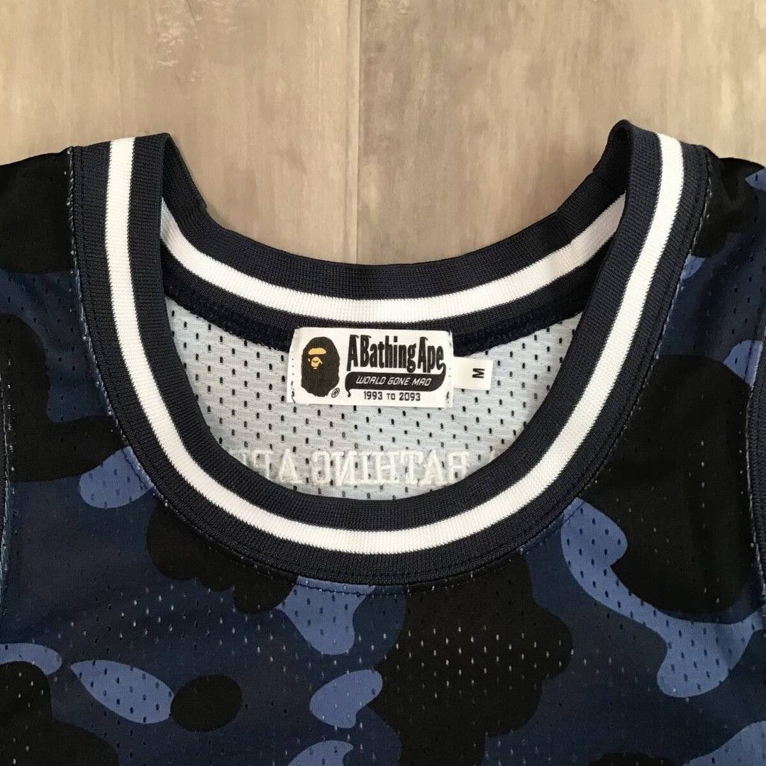 Bape BAPE Blue camo basketball tank top a bathing ape Size US M / EU 48-50 / 2 - 5 Thumbnail