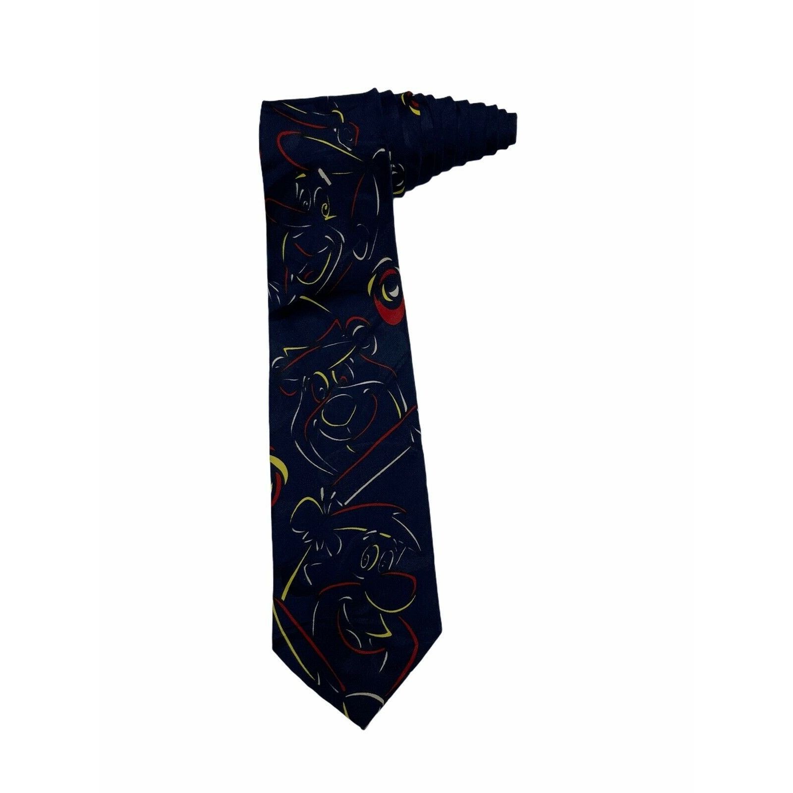 Vintage Hanna Barbera Yogi Bear Jetsons Flintstones Scooby Necktie Size ONE SIZE - 1 Thumbnail