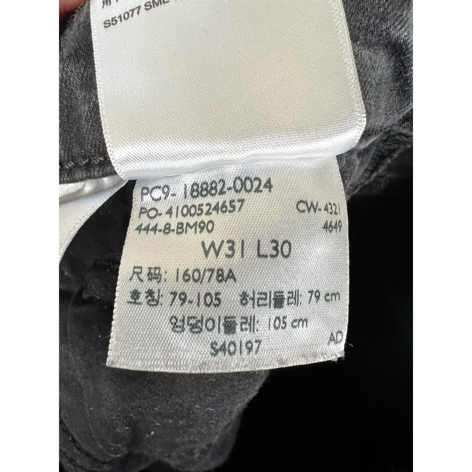 Levi's Levi's 721 High Rise Skinny Jeans Womens 31x30 Black Charcoal Wash Denim Size 24" / US 00 / IT 34 - 5 Thumbnail