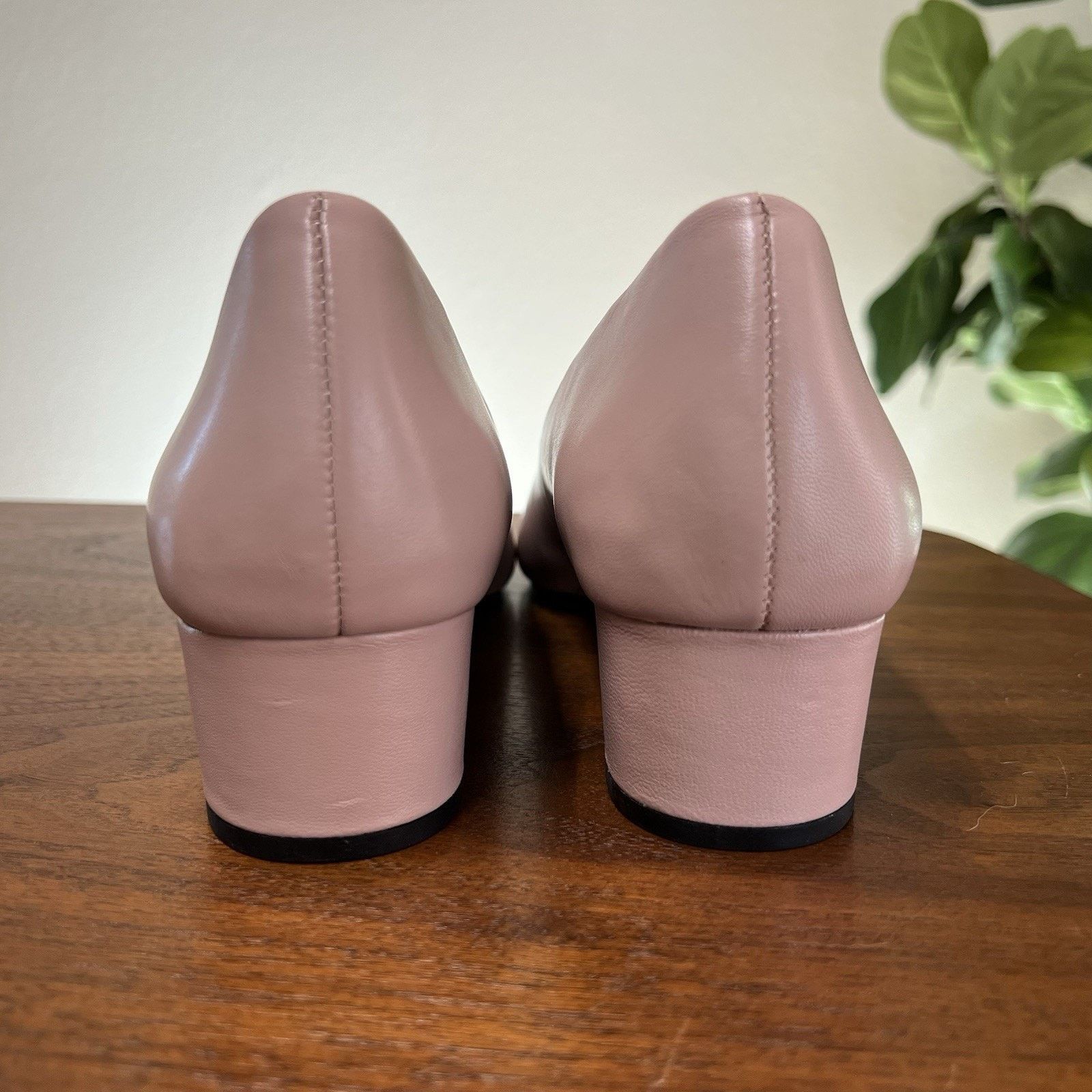 Other Taryn Rose Babette 11B Low Block Heel Pink Black Cap Toe Size US 11 / IT 41 - 2 Thumbnail