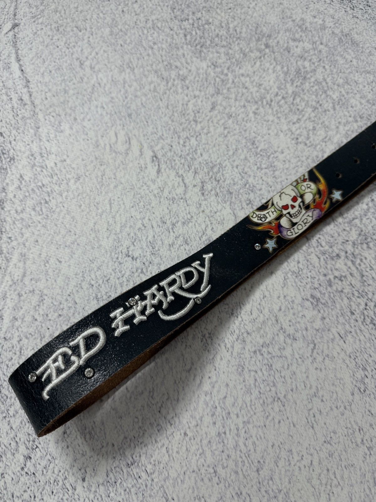 Ed Hardy Vintage Ed Hardy Leather Belt Size ONE SIZE - 6 Thumbnail