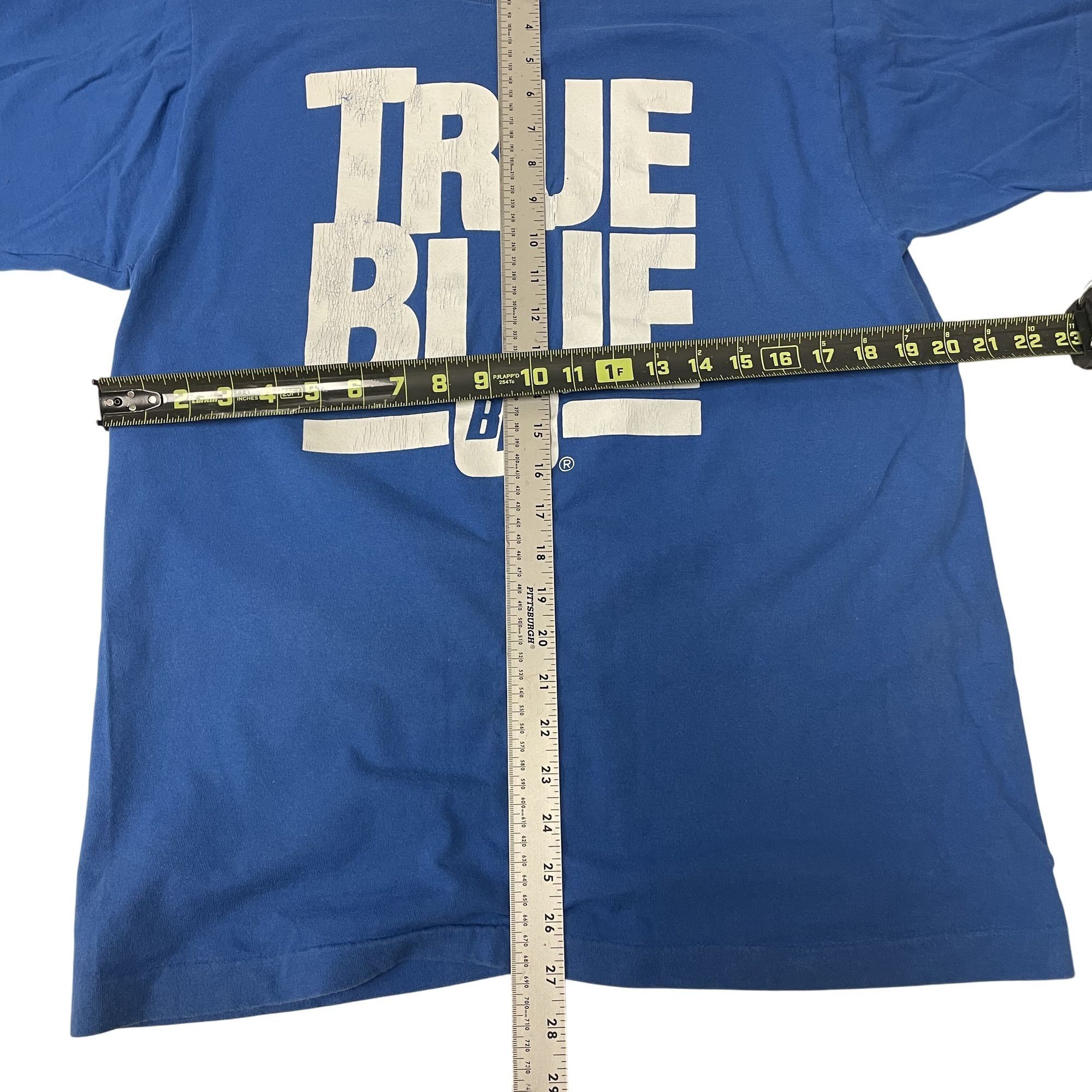 Fruit Of The Loom Vtg BFI Waste Management TRUE BLUE PROMO Advert Shirt Size US L / EU 52-54 / 3 - 7 Thumbnail