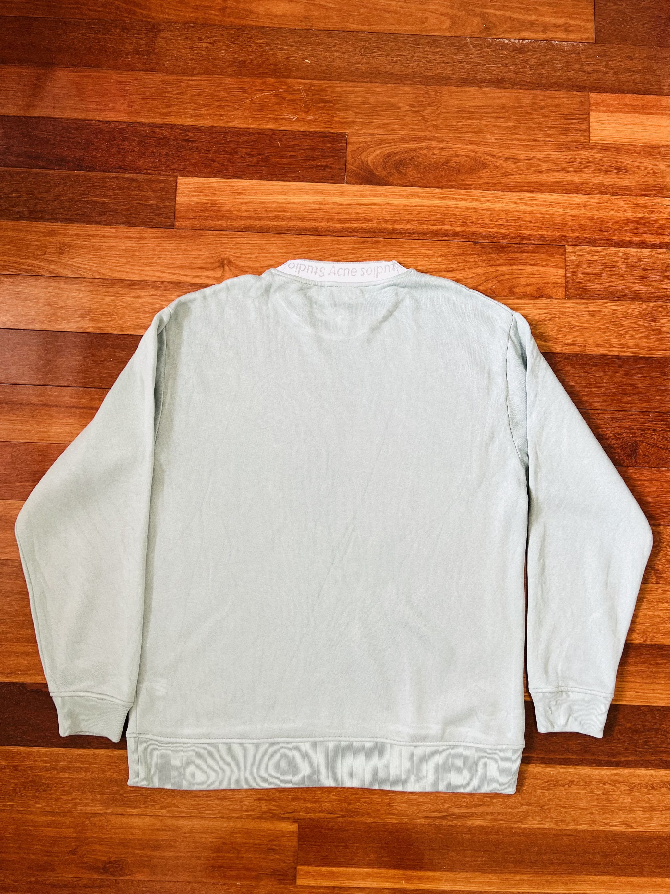 Acne Studios 💚 Acne Studios Mint Logo Crewneck Large NEW Size US L / EU 52-54 / 3 - 2 Thumbnail