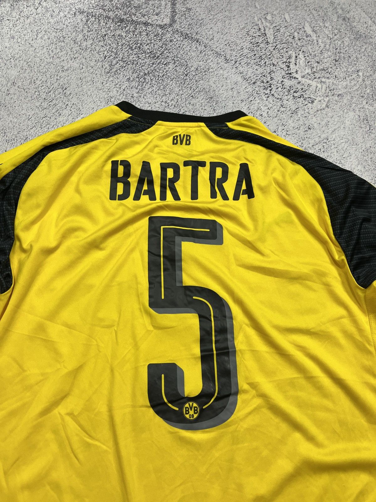 Puma Borussia Dortmund 2016 #5 Bartra Soccer Long Sleeve Jersey Size US L / EU 52-54 / 3 - 14 Thumbnail