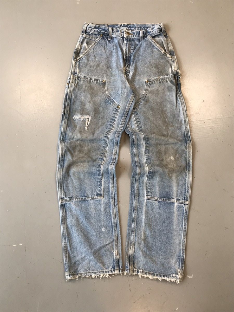 Carhartt × Designer × Vintage Vintage Carhartt B73 DST double knee carpenter denim Size US 30 / EU 46 - 1 Thumbnail