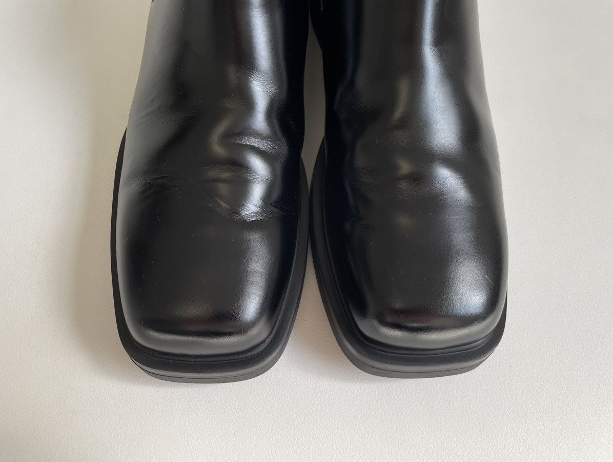 Prada Black Leather ‘Square Toe Boots’ Size US 10.5 / EU 43-44 - 8 Thumbnail