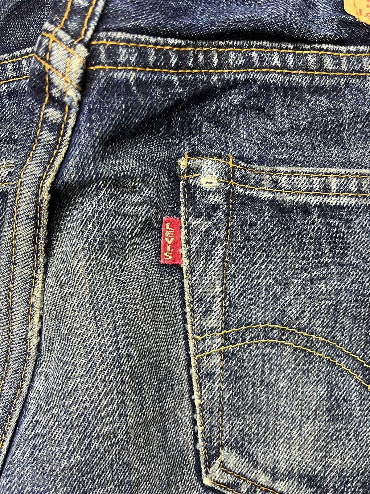 Levi's Vintage 80s Levis 501 Selvedge Big E Loose Jeans Button 555 Size US 28 / EU 44 - 11 Thumbnail