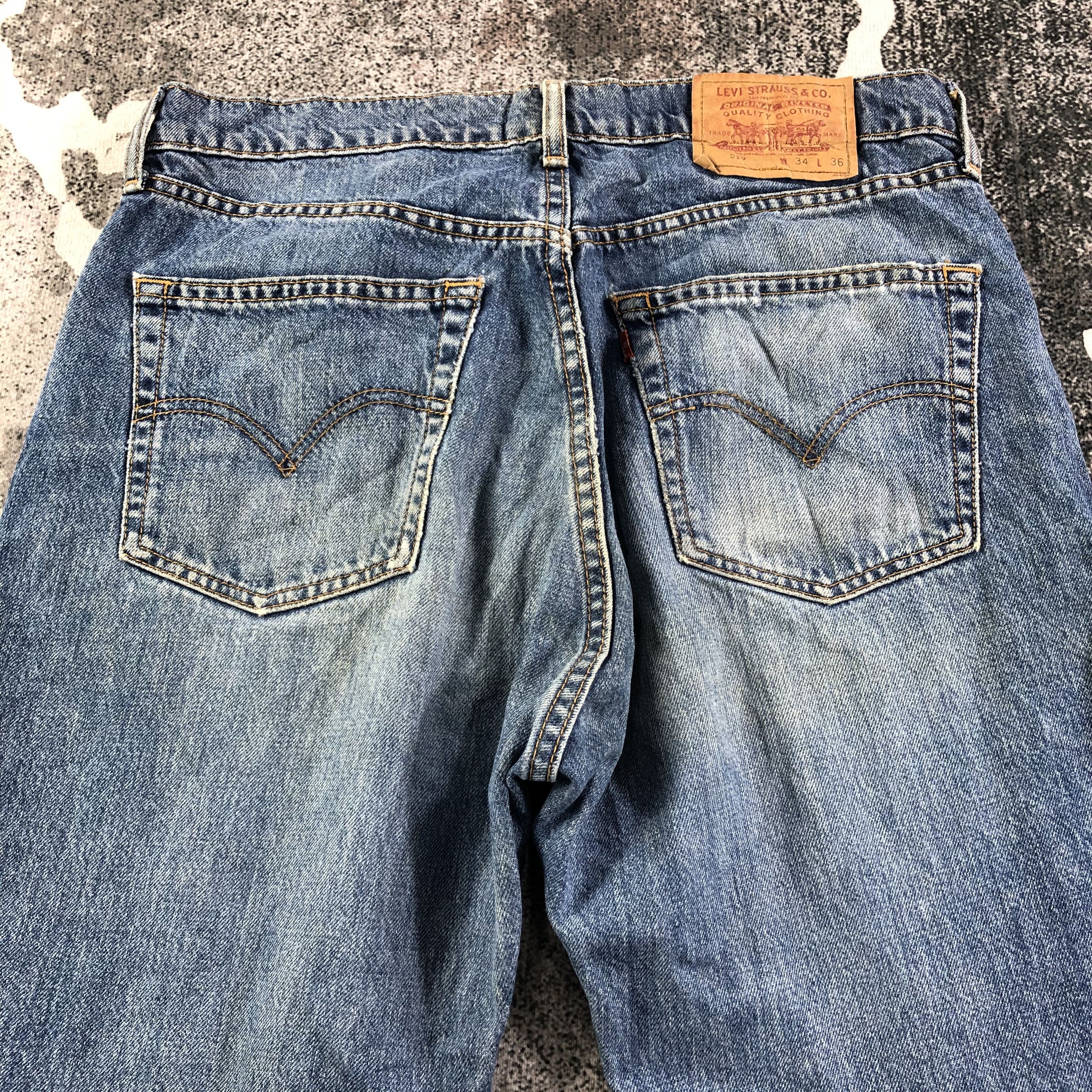Levi's Vintage Levis 519 Jeans Medium Wash Denim KJ1863 Size US 33 - 4 Thumbnail
