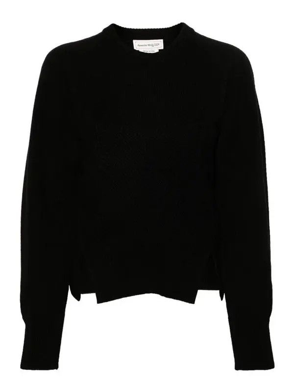 O1w1db10726 Chevron Corset Sweater In Black, Women's (Size M)