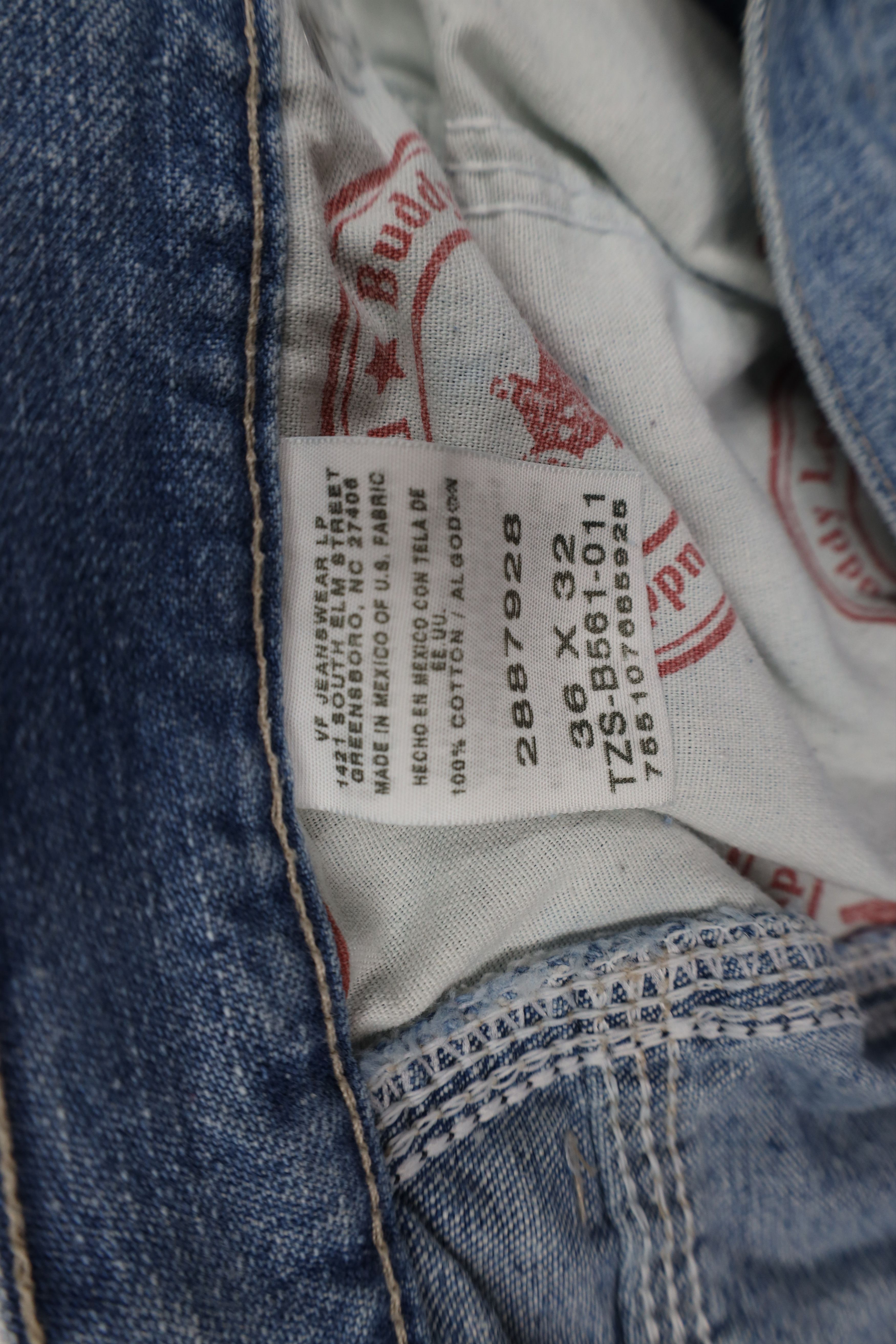 Lee Vintage Y2K Lee Relaxed Wide Leg Dungaree Denim Jeans Blue Size US 36 / EU 52 - 9 Thumbnail