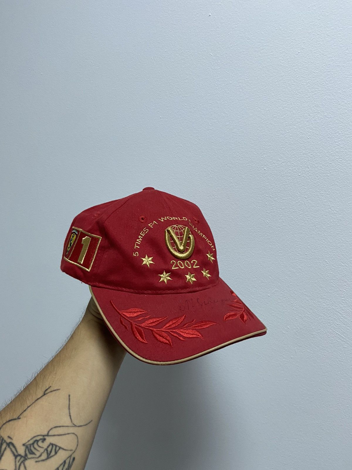 Ferrari × Vintage Ferrari Cap Vintage 2002 Michael Schumacher Racing Formula 1 Size ONE SIZE - 1 Thumbnail