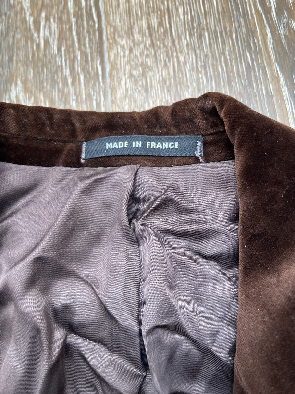 Vintage Vintage yves saint laurent brown velvet velour blazer jacket Size S / US 4 / IT 40 - 2 Thumbnail