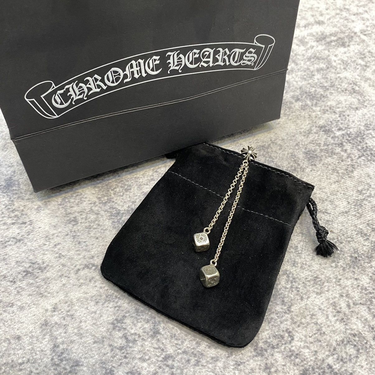 Chrome Hearts Chrome Hearts CH PLUS POST DICE Left Side earring silver Size ONE SIZE - 2 Thumbnail