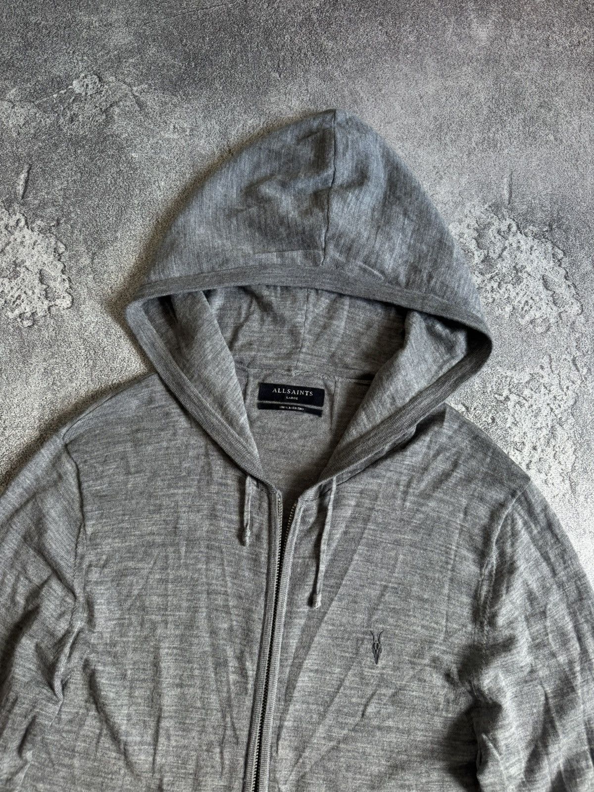 Allsaints Allsaints L merino mode zip hoodie jumoer knitwear pullover Size US L / EU 52-54 / 3 - 2 Thumbnail