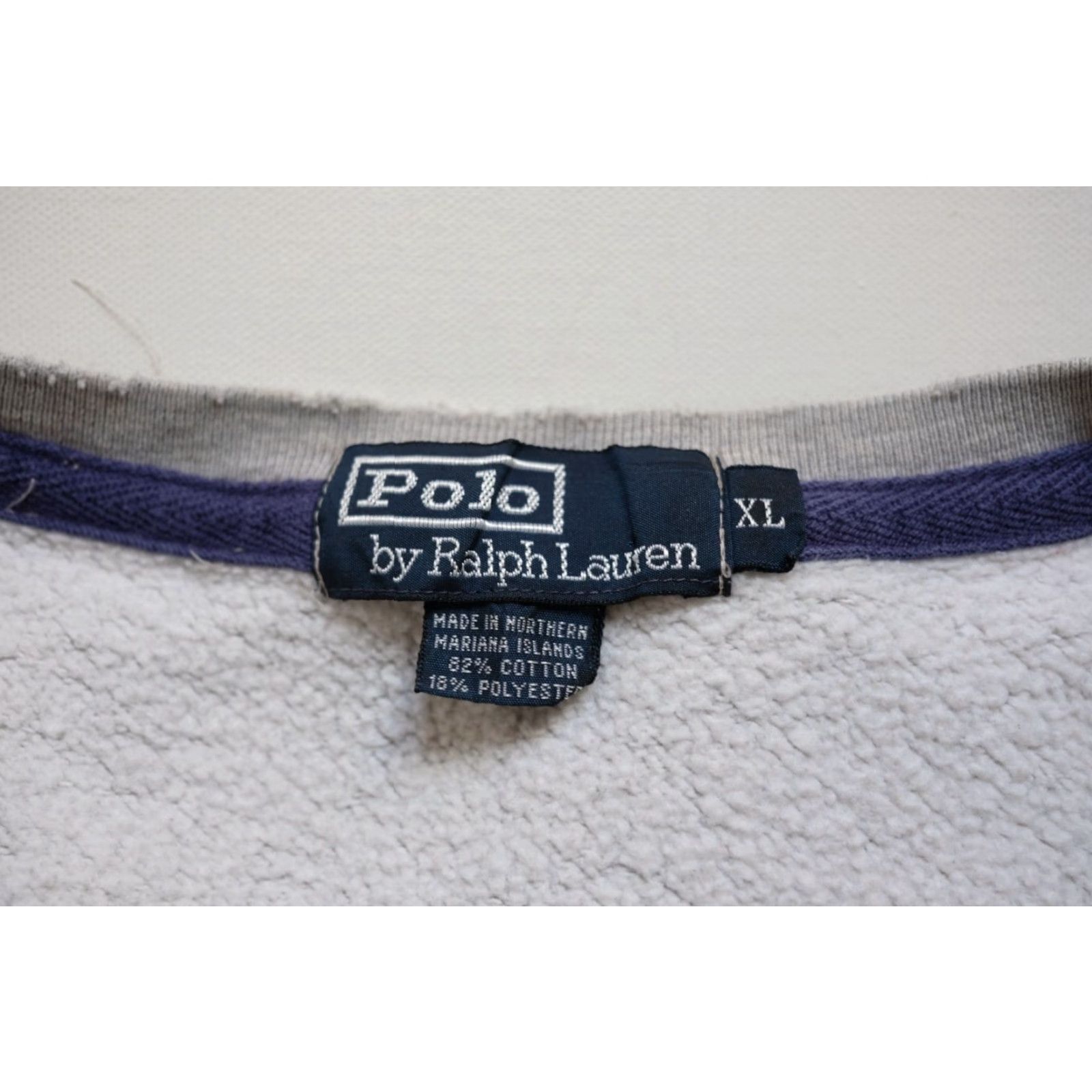 Ralph Lauren VINTAGE RALPH LAUREN POLO SWEATSHIRT CREWNECK COTTON GRAY XL MEN 90s SPORTS LOGO PULLOVER Size US XL / EU 56 / 4 - 6 Thumbnail