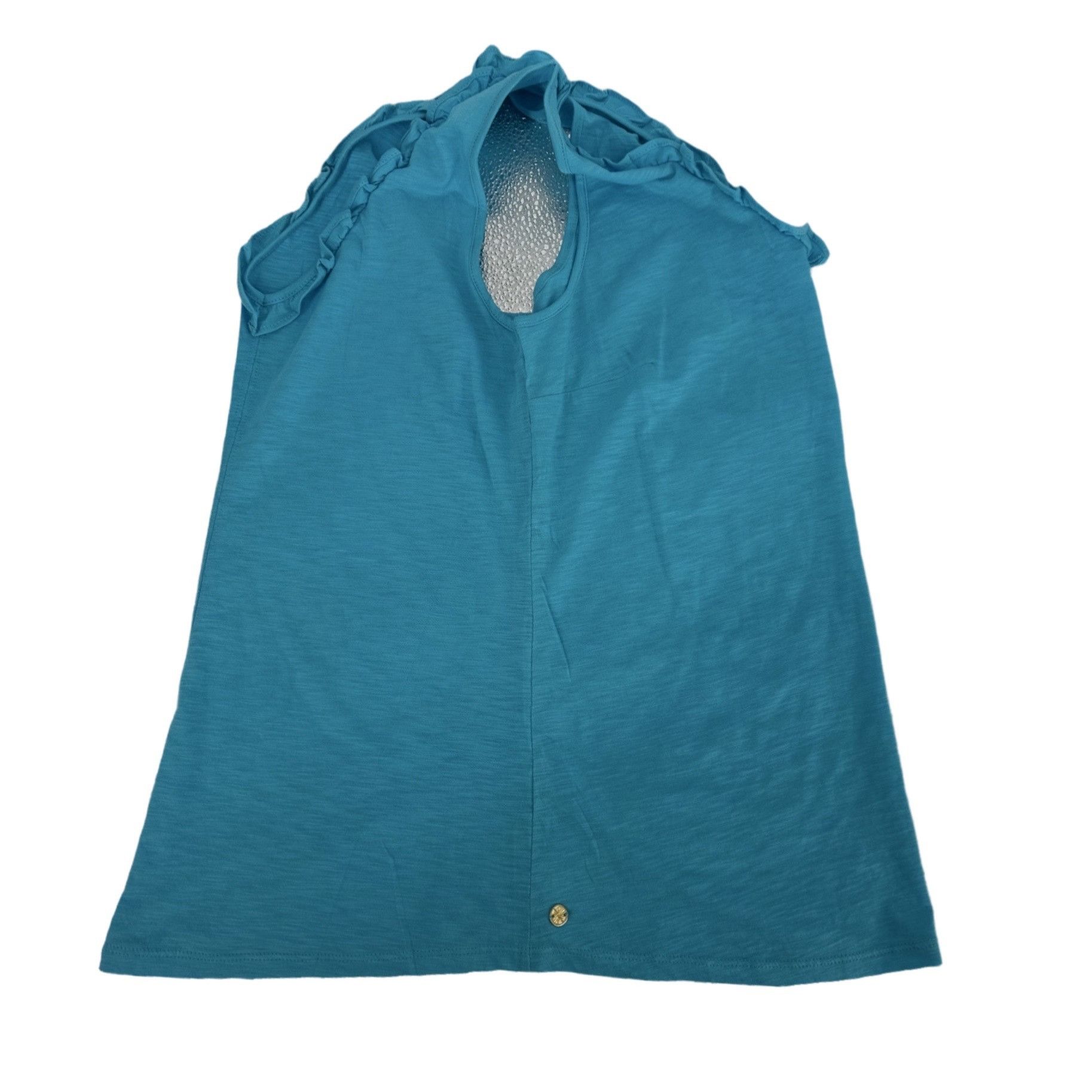 Lilly Pulitzer NWOT Lilly Pulitzer Gigi Ruffle Tank Top Lunar Blue Size S Size S / US 4 / IT 40 - 4 Thumbnail