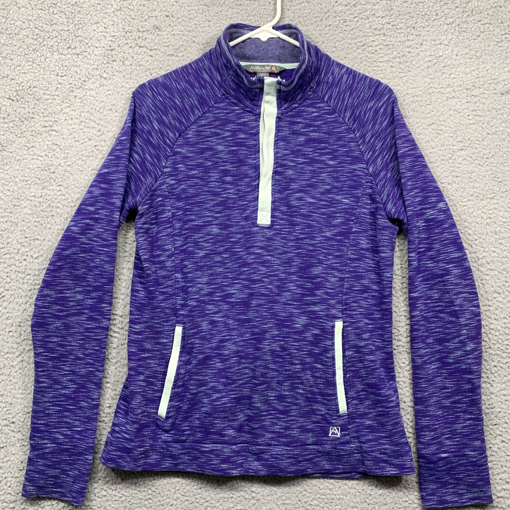 Avalanche Avalanche Athletic Pullover Top Women’s Medium Purple White Kangaroo Pocket LOGO Size M / US 6-8 / IT 42-44 - 6 Thumbnail