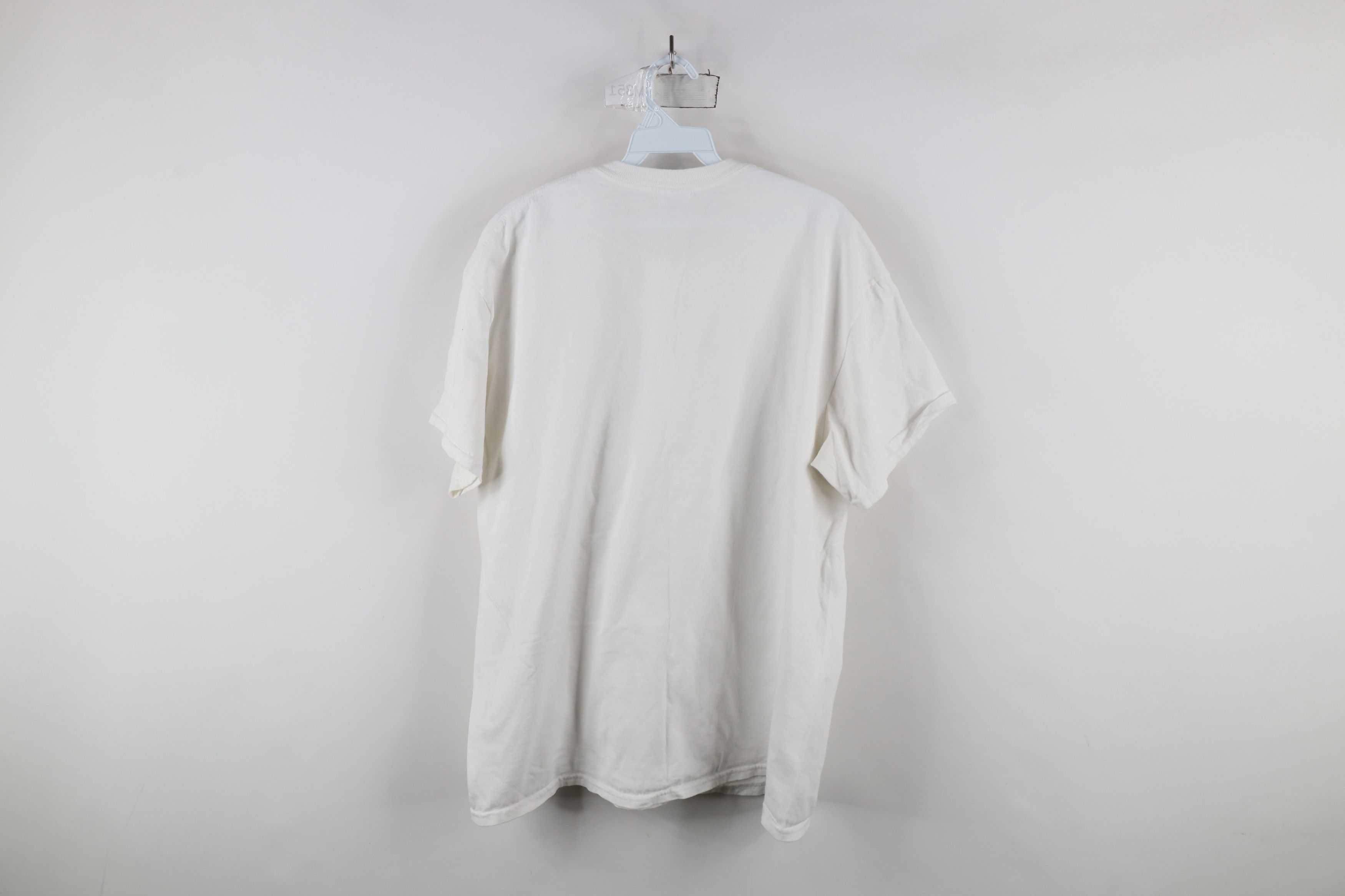 Vintage Vintage 90s Y2K Streetwear Heavyweight Cotton T-Shirt White Size US XL / EU 56 / 4 - 8 Thumbnail