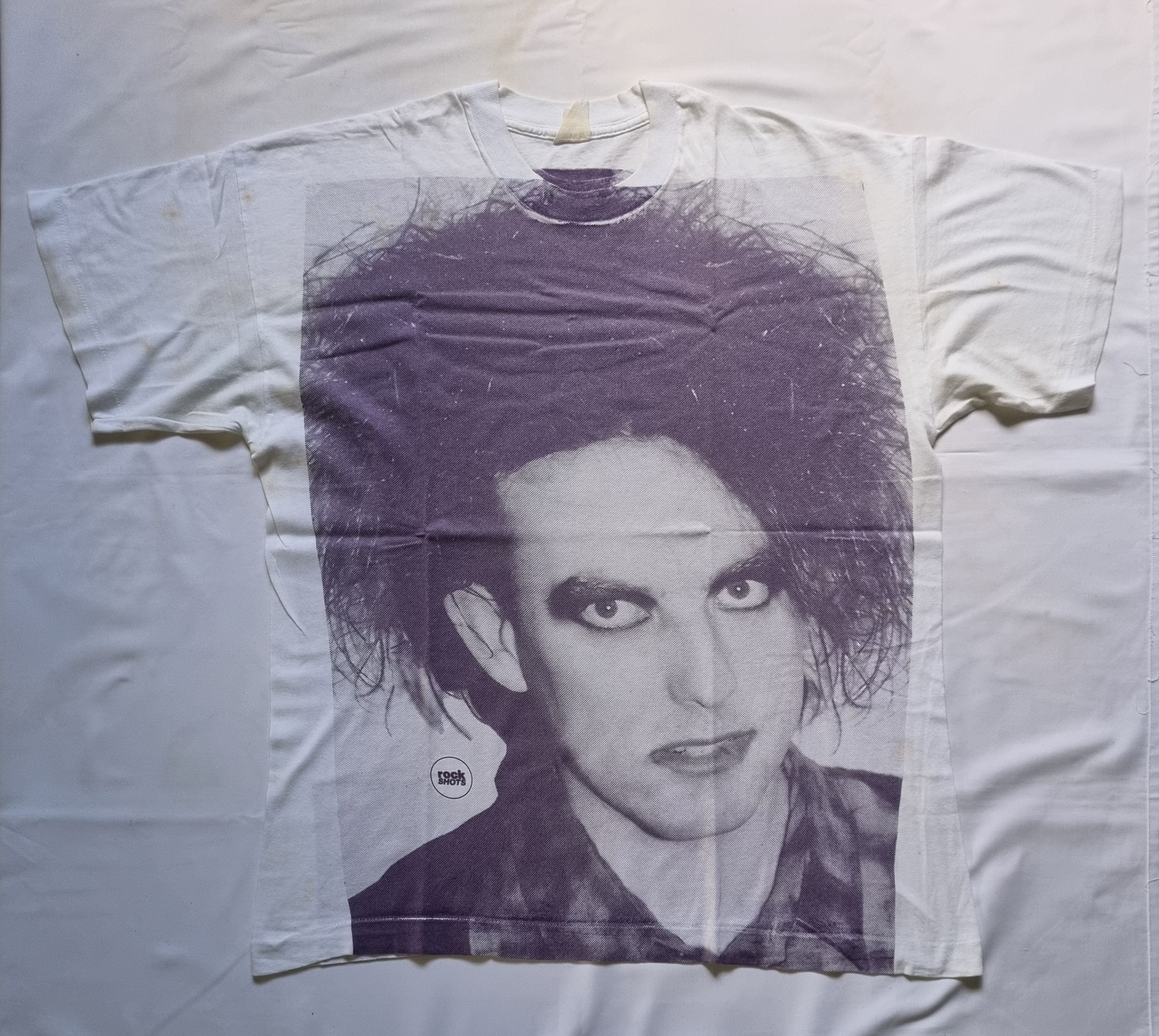 Band Tees Rare AOP Big Face Robert Smith The Cure T Shirt Size US L / EU 52-54 / 3 - 3 Thumbnail