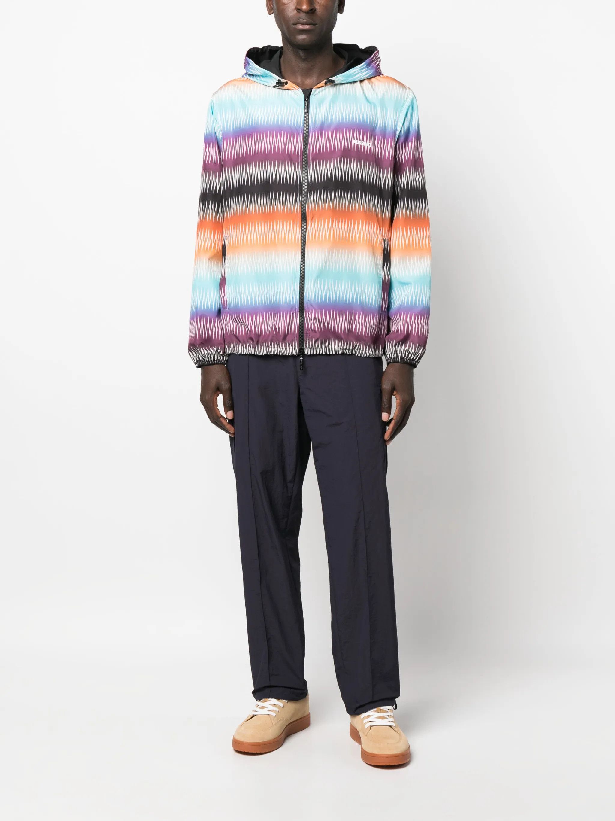 Missoni o1y0225 Hooded Jacket in Multicolor Size US M / EU 48-50 / 2 - 5 Thumbnail
