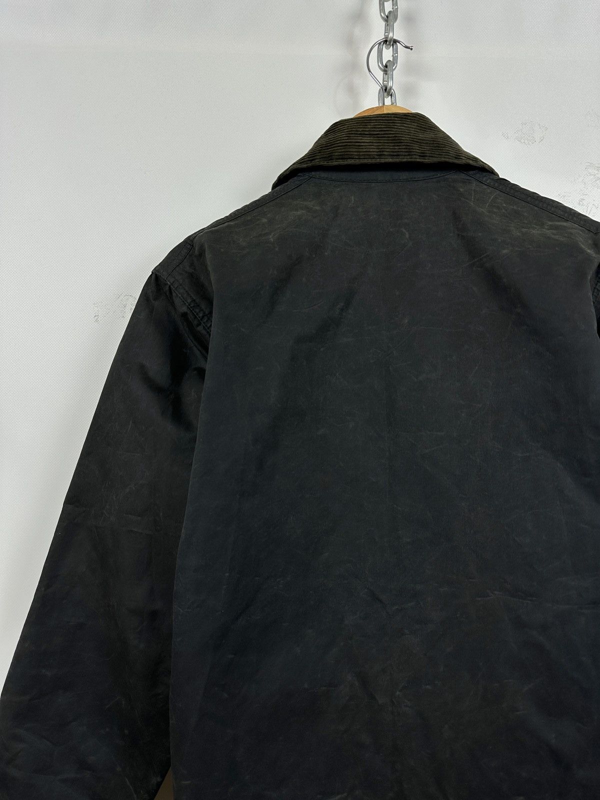 Barbour Vintage Barbour Border Waxed Coat Jacket Made in England Size US S / EU 44-46 / 1 - 17 Thumbnail