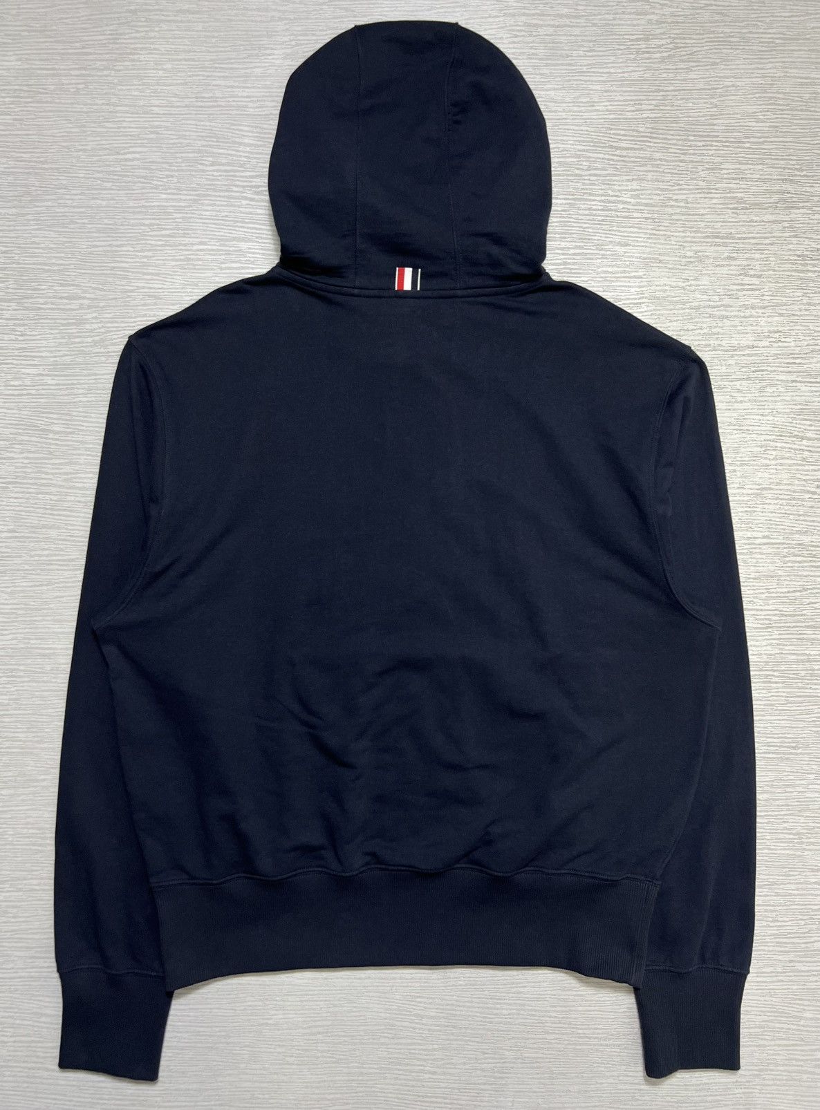 Thom Browne Thom Browne - Navy Blue Pullover Hoodie Size US L / EU 52-54 / 3 - 3 Thumbnail