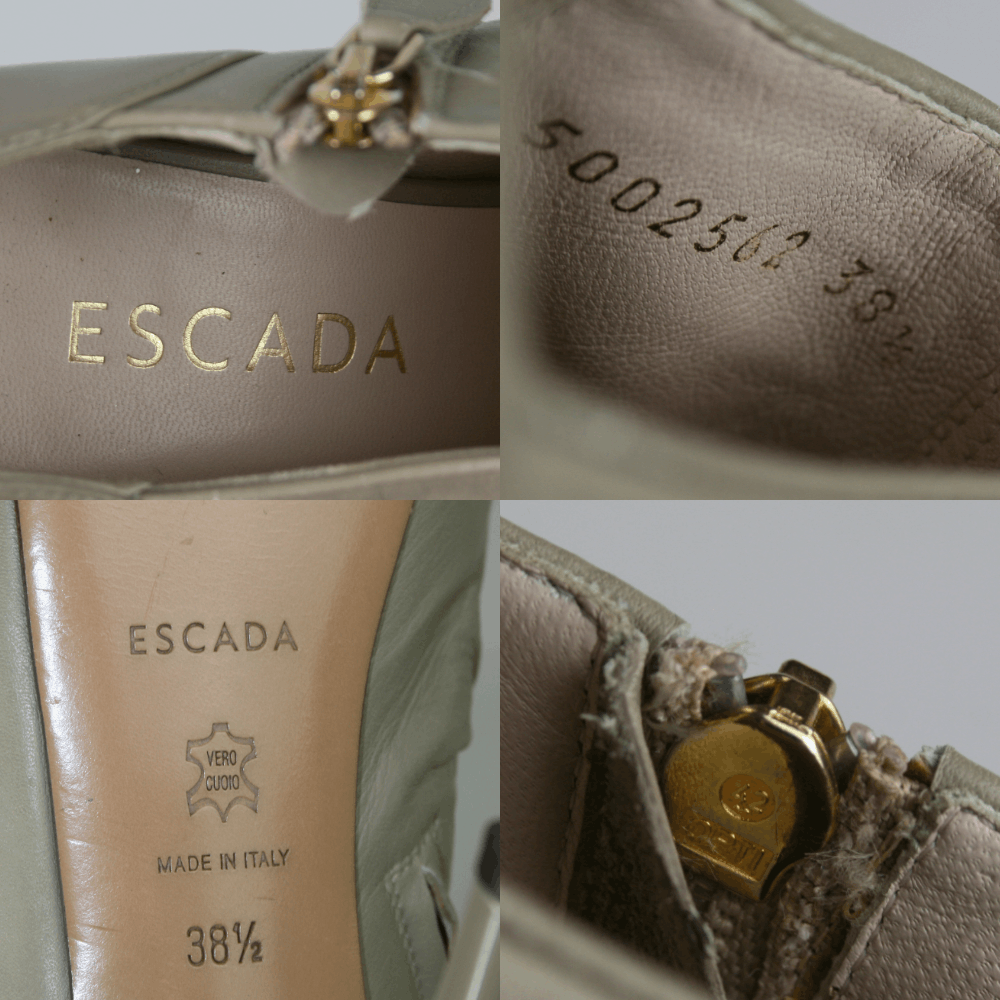 Escada Leather Heels Size US 8.5 / IT 38.5 - 8 Thumbnail