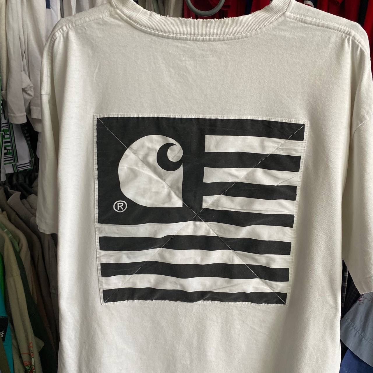 Carhartt Wip Vintage Carhartt Wip Big Logo streetwear y2k opium tee Size US L / EU 52-54 / 3 - 2 Thumbnail
