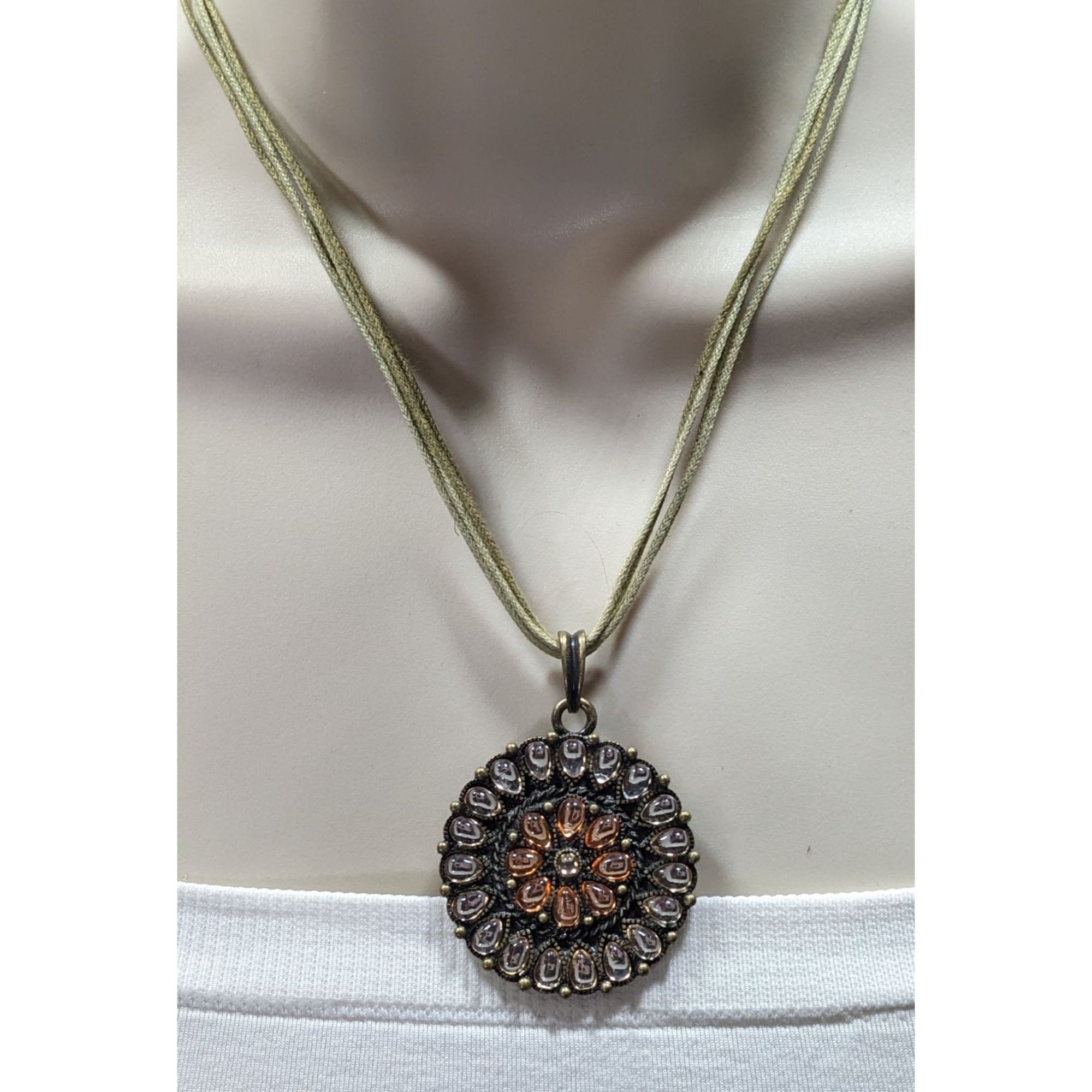 Other Premier Designs Vintage Gemmed Amulet Pendant Necklace With Size ONE SIZE - 7 Thumbnail