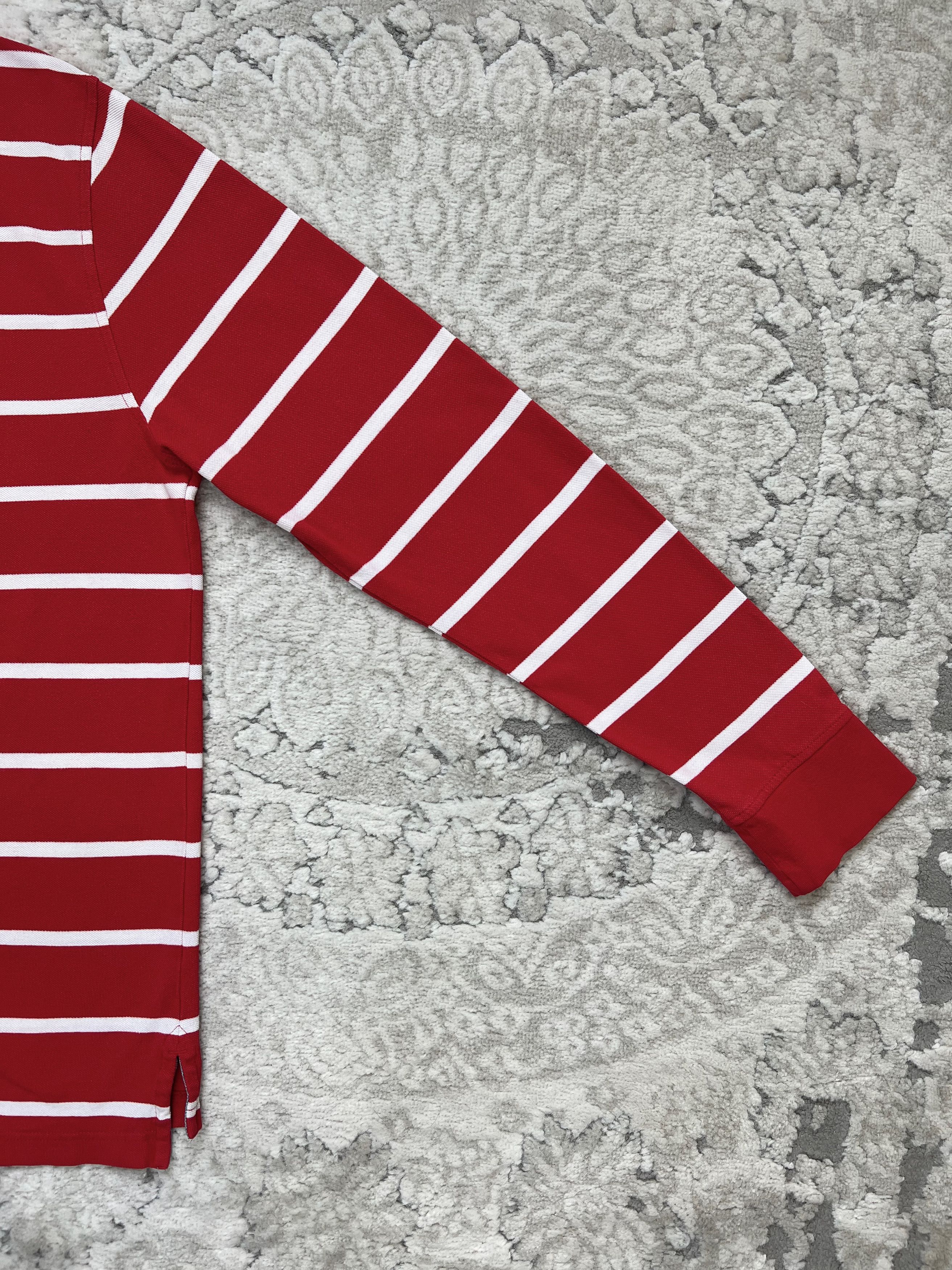 Tommy Hilfiger Tommy Hilfiger Striped Rugby Long Sleeve Polo Shirt M Size US M / EU 48-50 / 2 - 11 Thumbnail