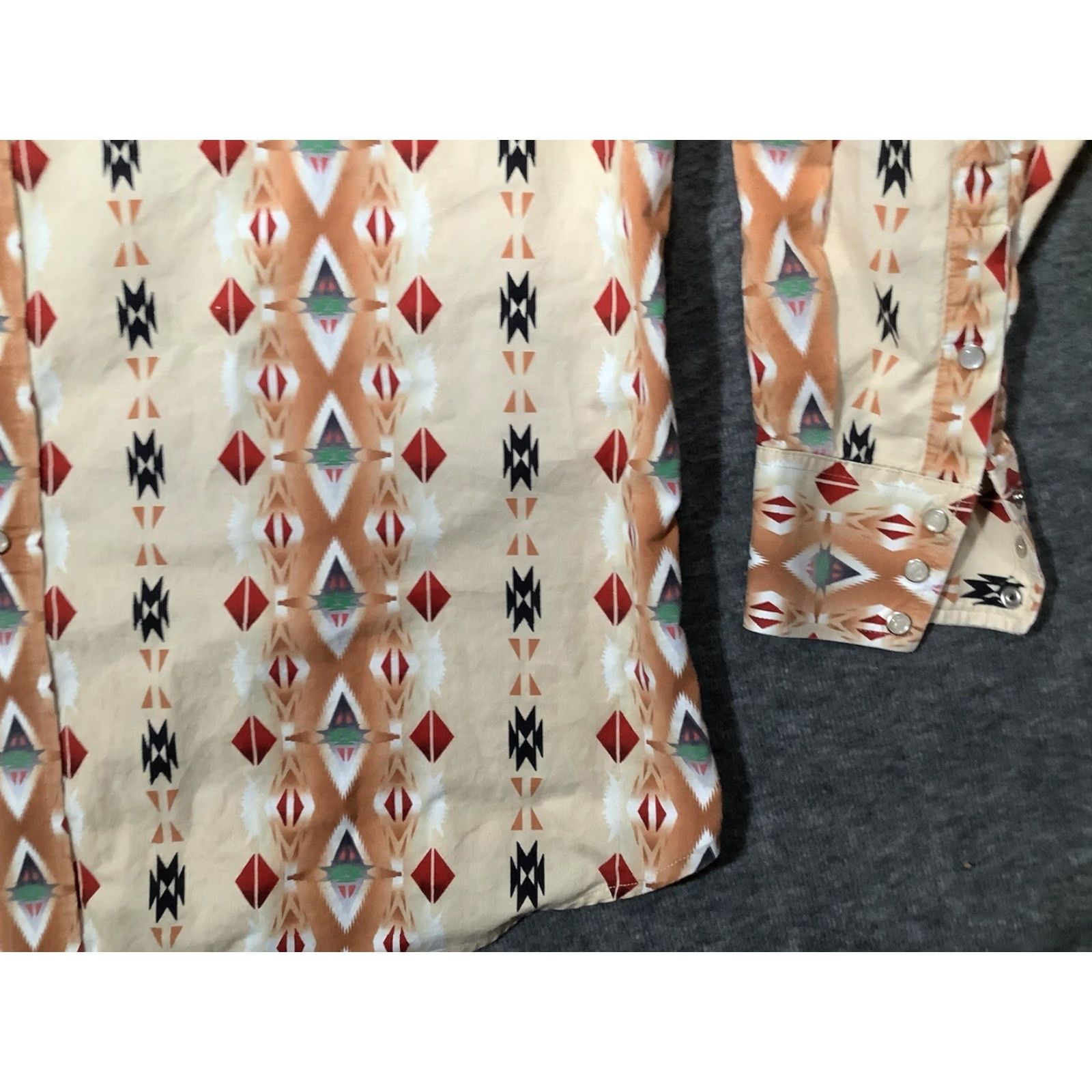 Vintage VINTAGE Panhandle Slim Western Shirt Mens XL Pearl Snap Tribal Print Cowboy Rodeo Shirt Size US XL / EU 56 / 4 - 3 Thumbnail
