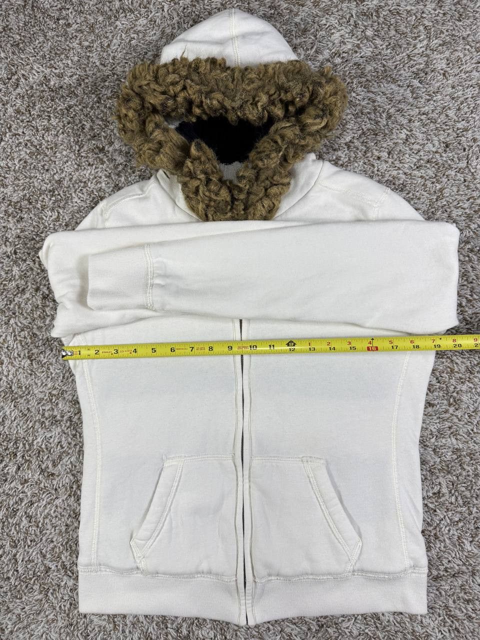 Abercrombie & Fitch Vintage Abercrombie Fitch Rabbit Hair Zip Hoodie Knit Size L / US 10 / IT 46 - 6 Thumbnail