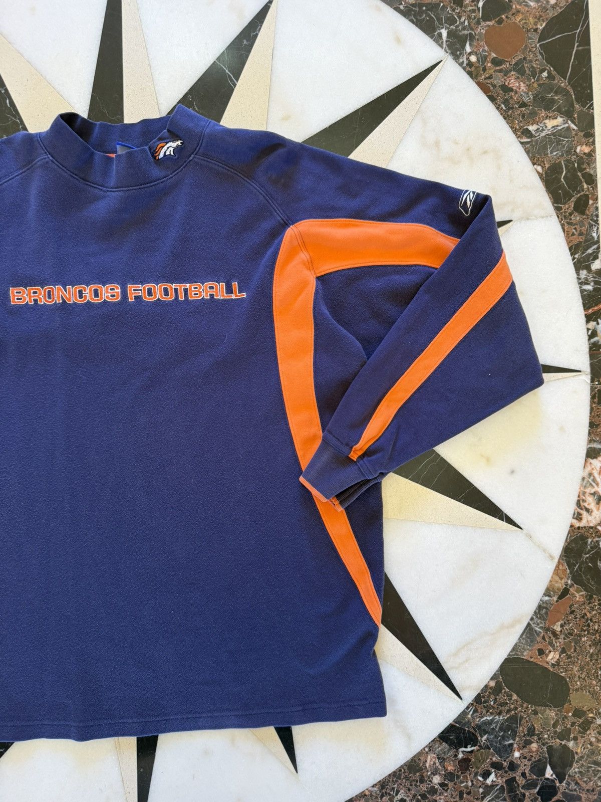 Reebok Vintage Reebok NFL Denver Broncos Mock Neck Fleece Large Size US L / EU 52-54 / 3 - 3 Thumbnail