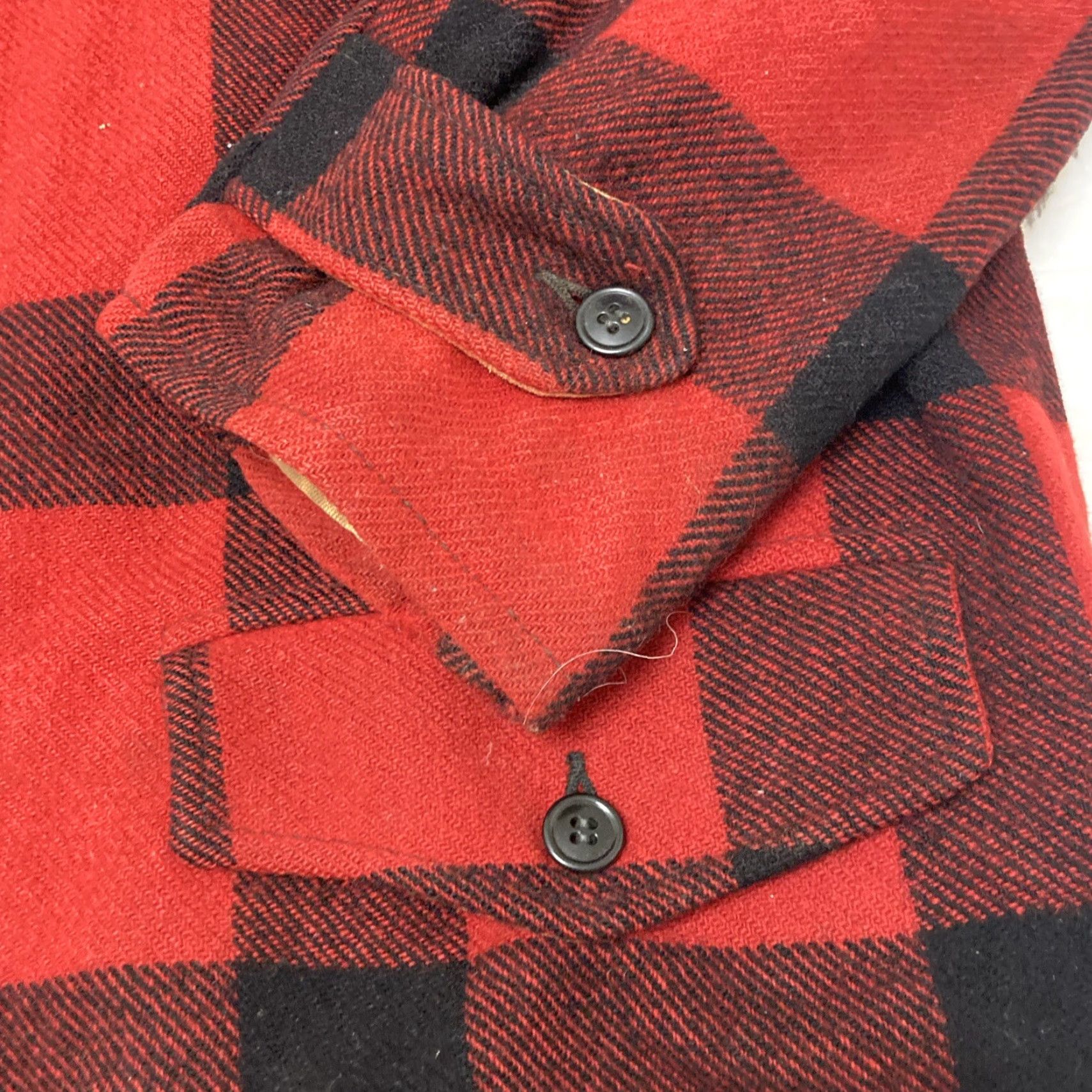 CO Weather Wise Jacket Mens XL Wool Buffalo Plaid 60s 70s VTG Red Overcoat Men XL Size US XL / EU 56 / 4 - 5 Thumbnail